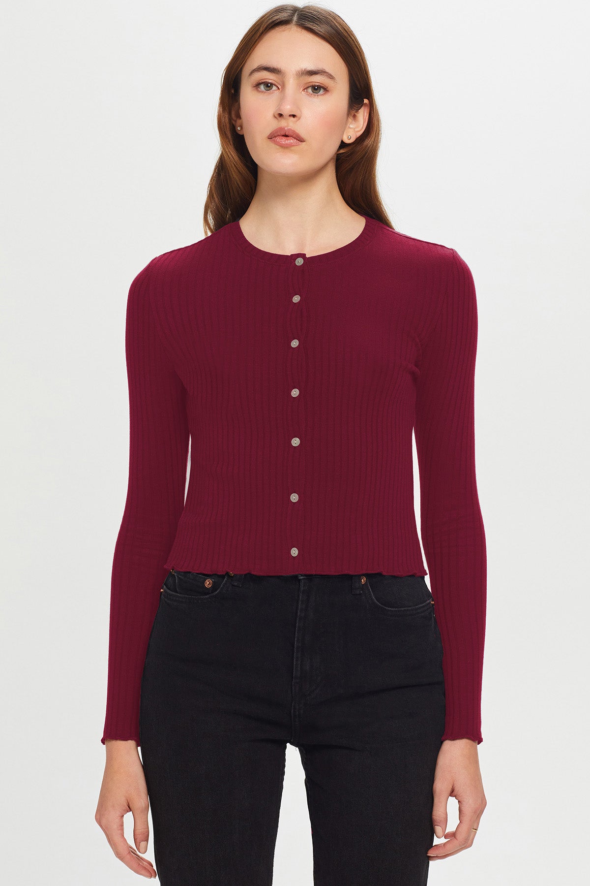 Chelsea Cardigan - Goldie LeWinter #color_bordeaux - limited editon
