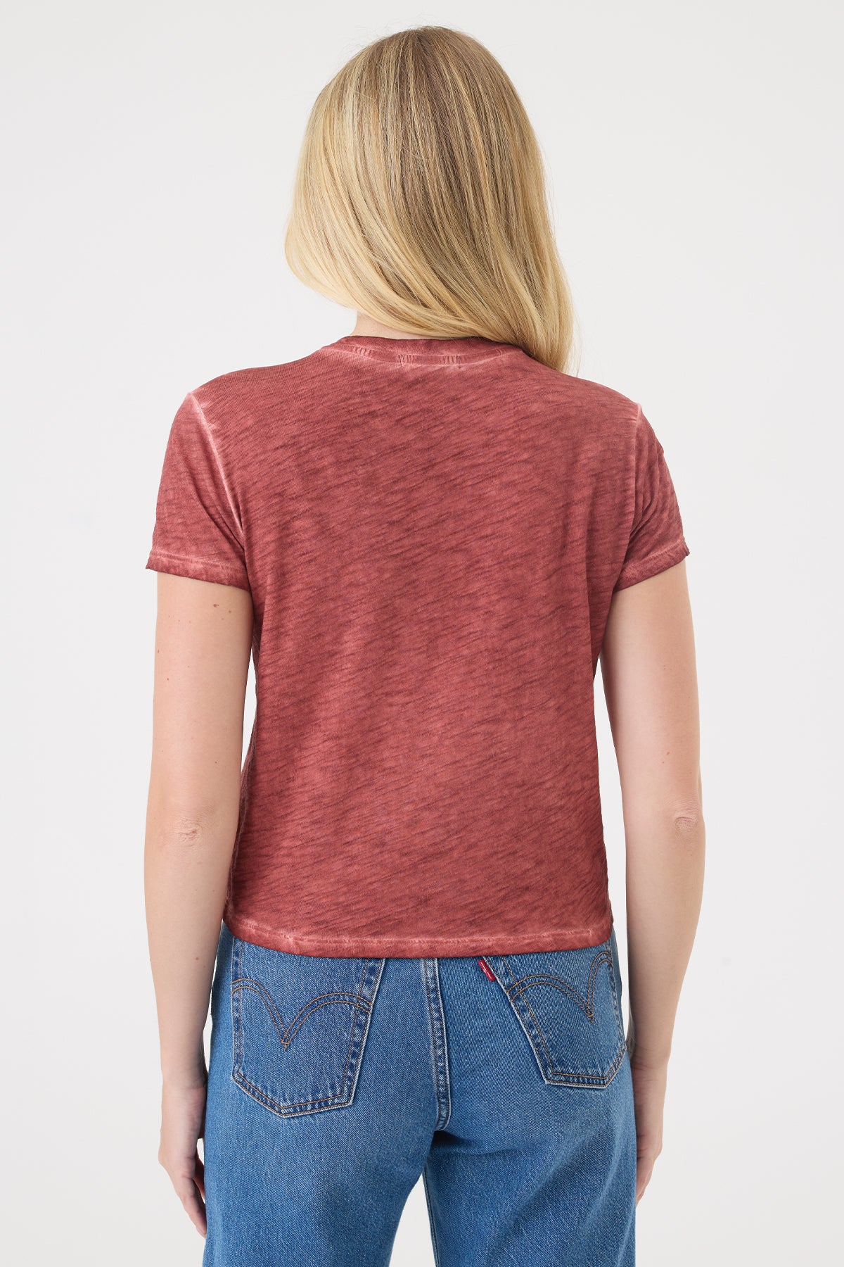 Vintage Wash Andie Tee - Goldie LeWinter #color_chili oil