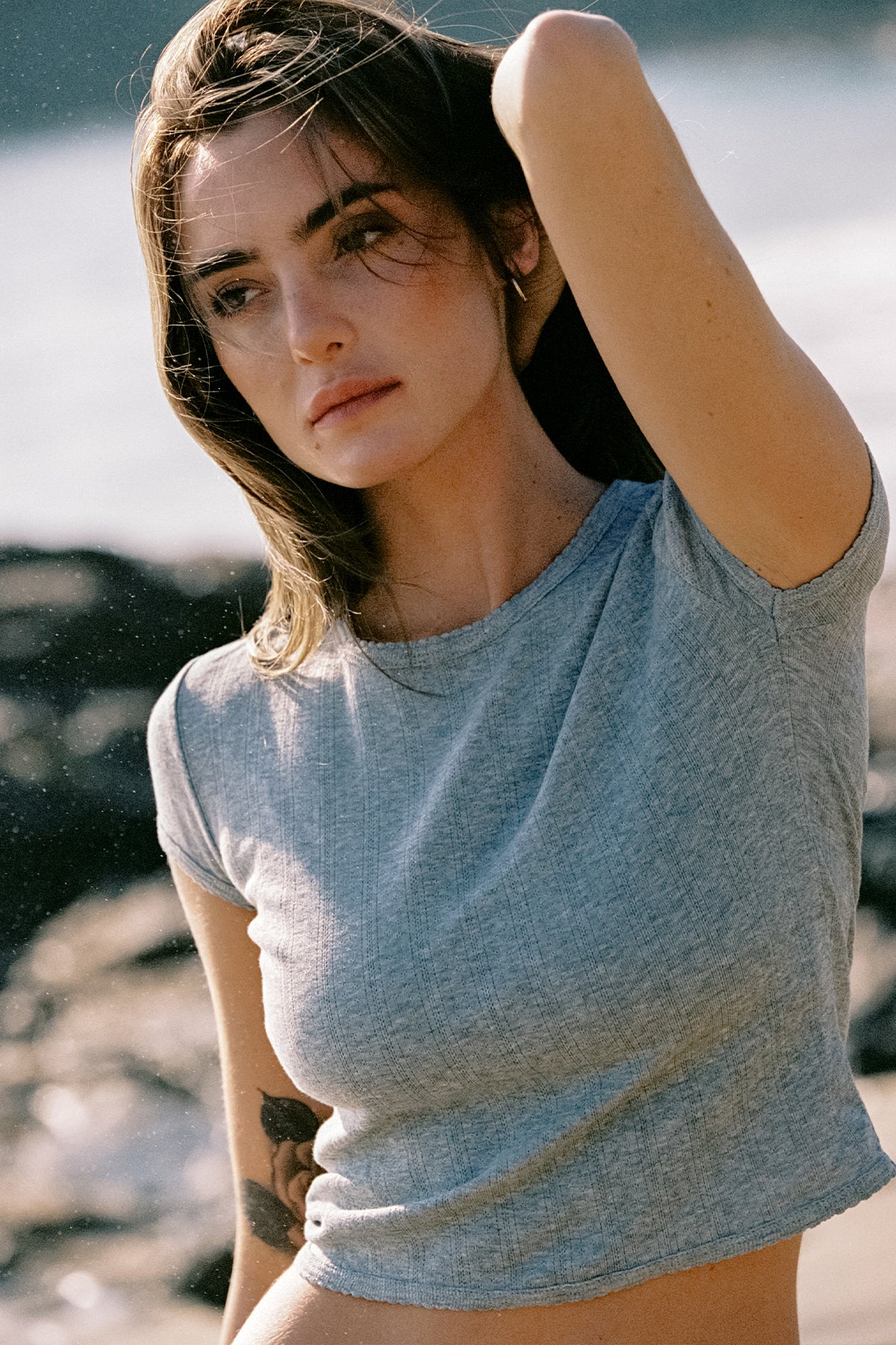 Ellie Baby Tee - Goldie LeWinter #color_gray heather