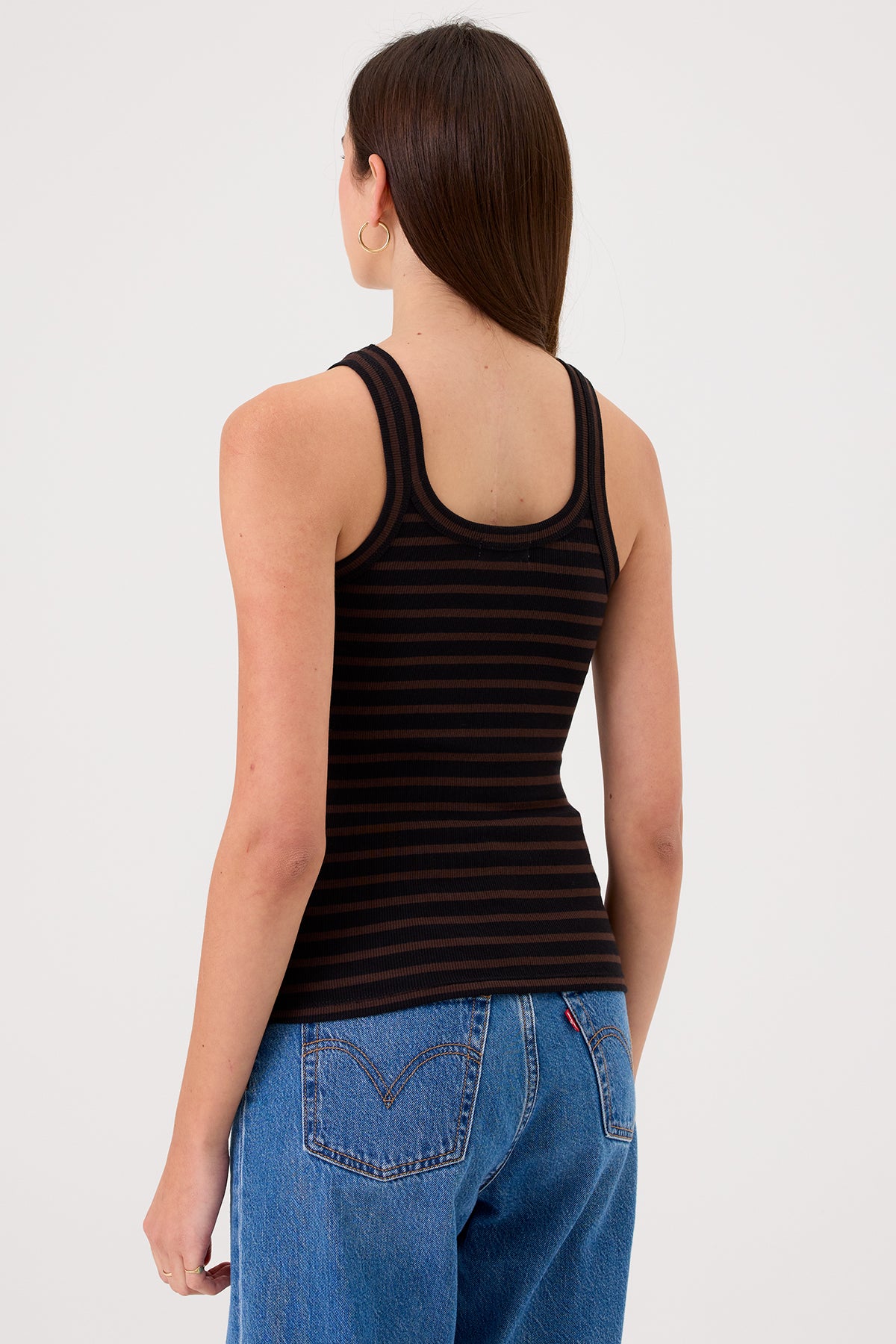Angeline Striped Tank - Goldie LeWinter #color_black