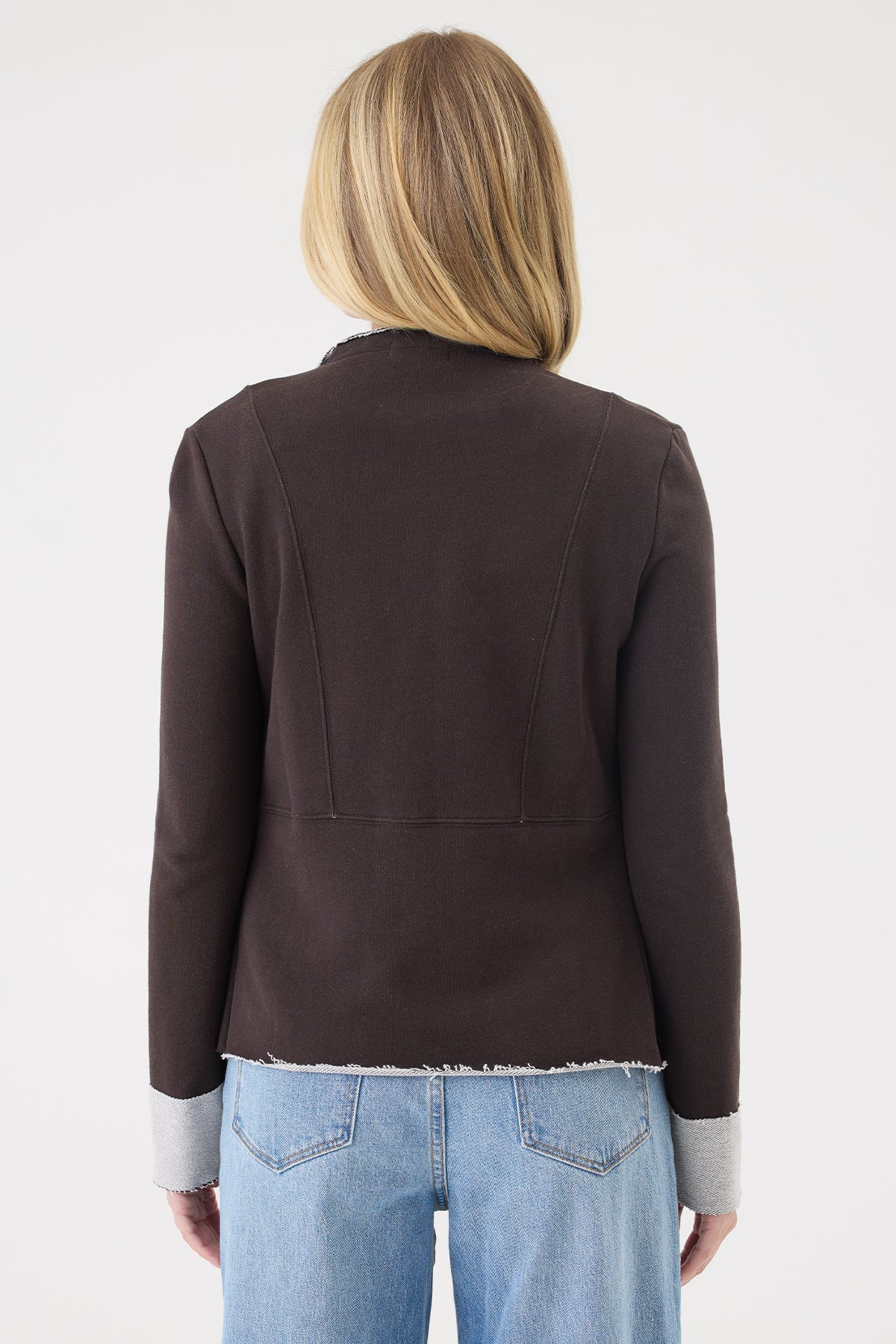 Melrose Drape Jacket - Goldie LeWinter #color_coffee - limited edition