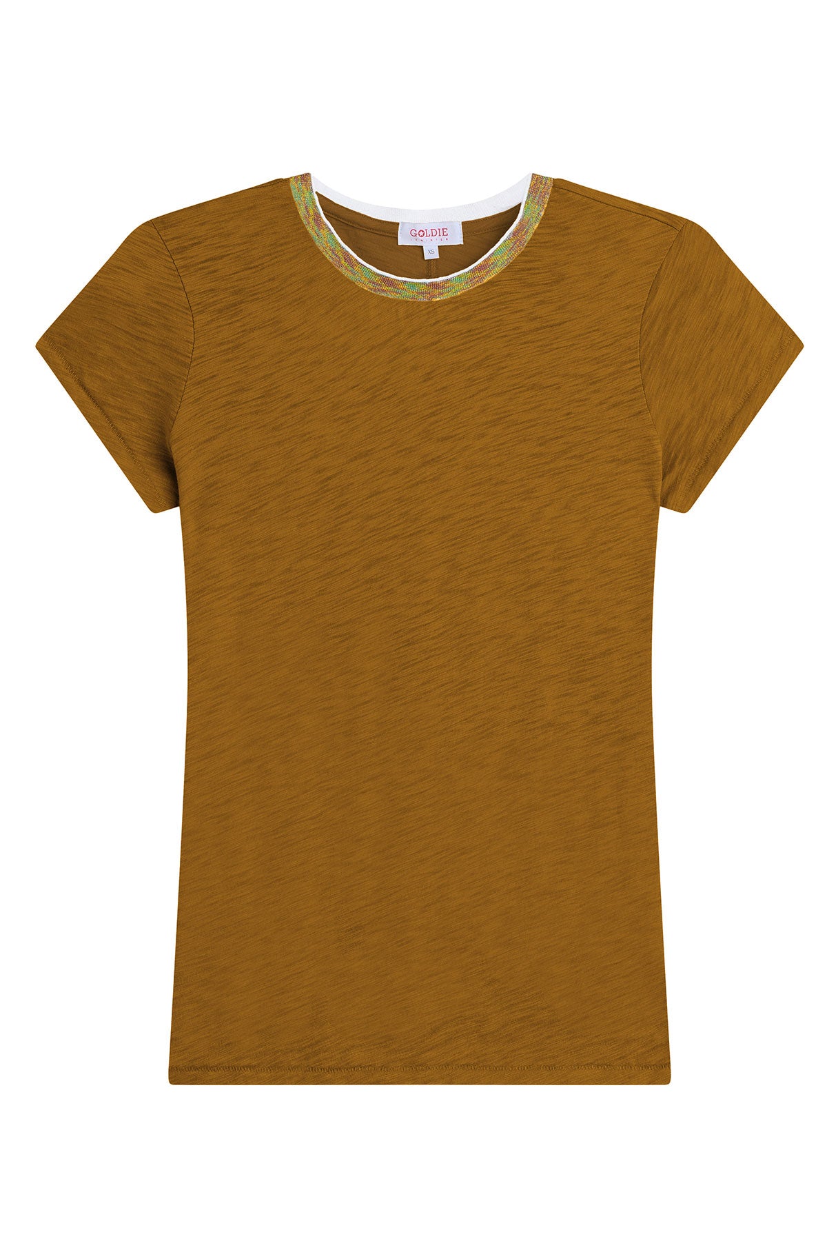 Iridescent Shimmer Ringer Tee - Goldie LeWinter #color_bronze