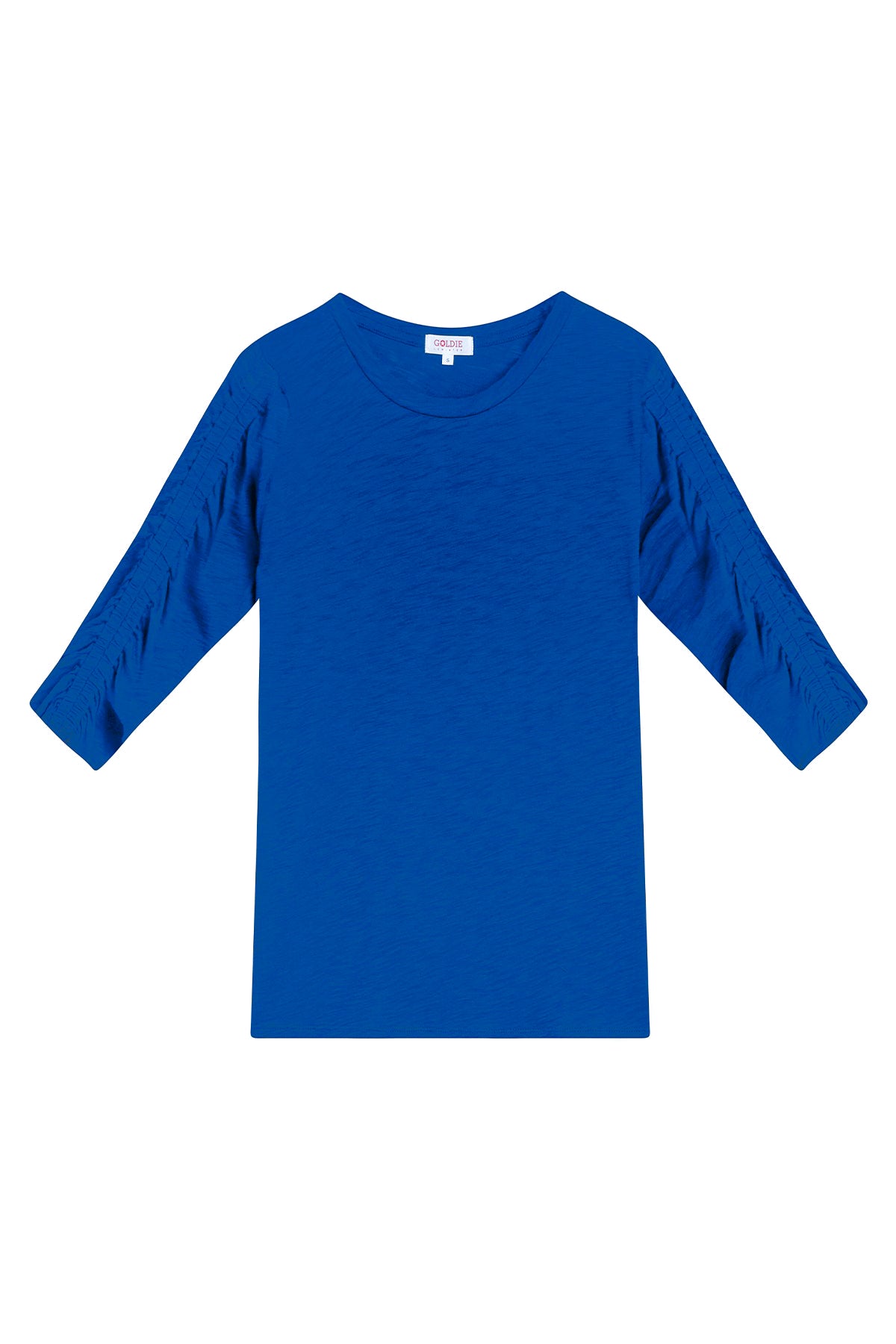 Ruched Half Sleeve Tee - Goldie LeWinter #color_limoges