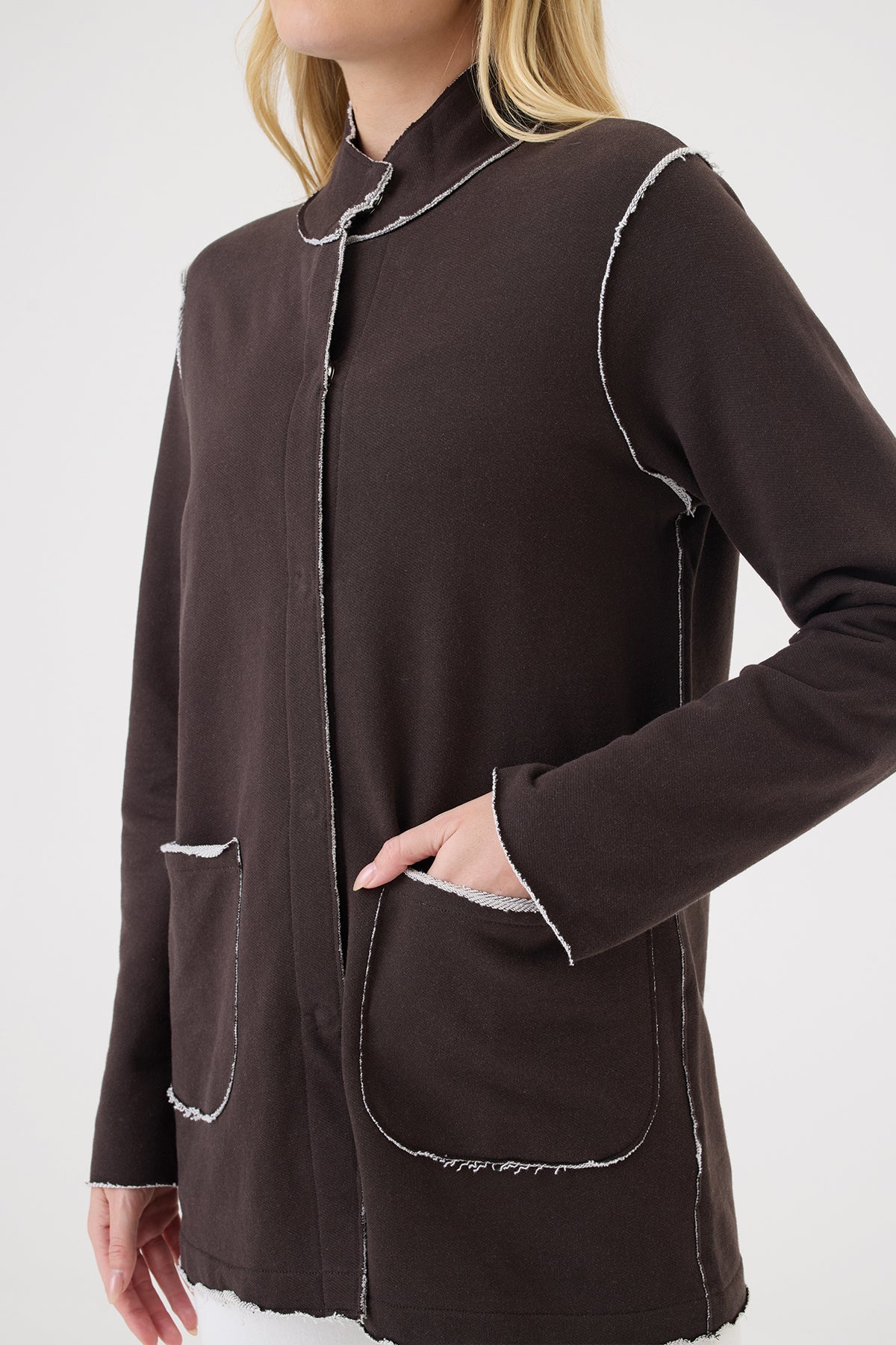 Melrose Utility Jacket - Goldie LeWinter #color_coffee - limited edition