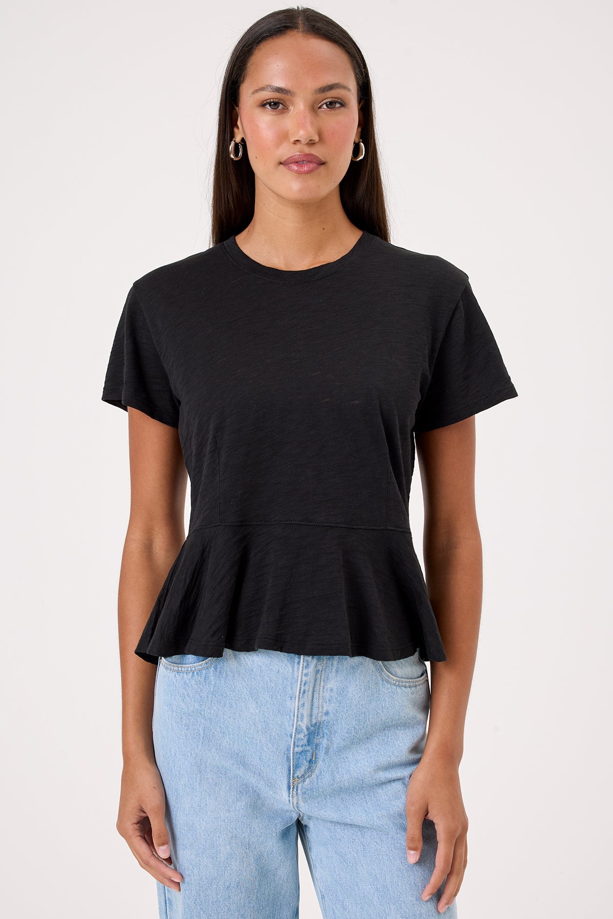 Alice Peplum Top - Goldie LeWinter #color_black