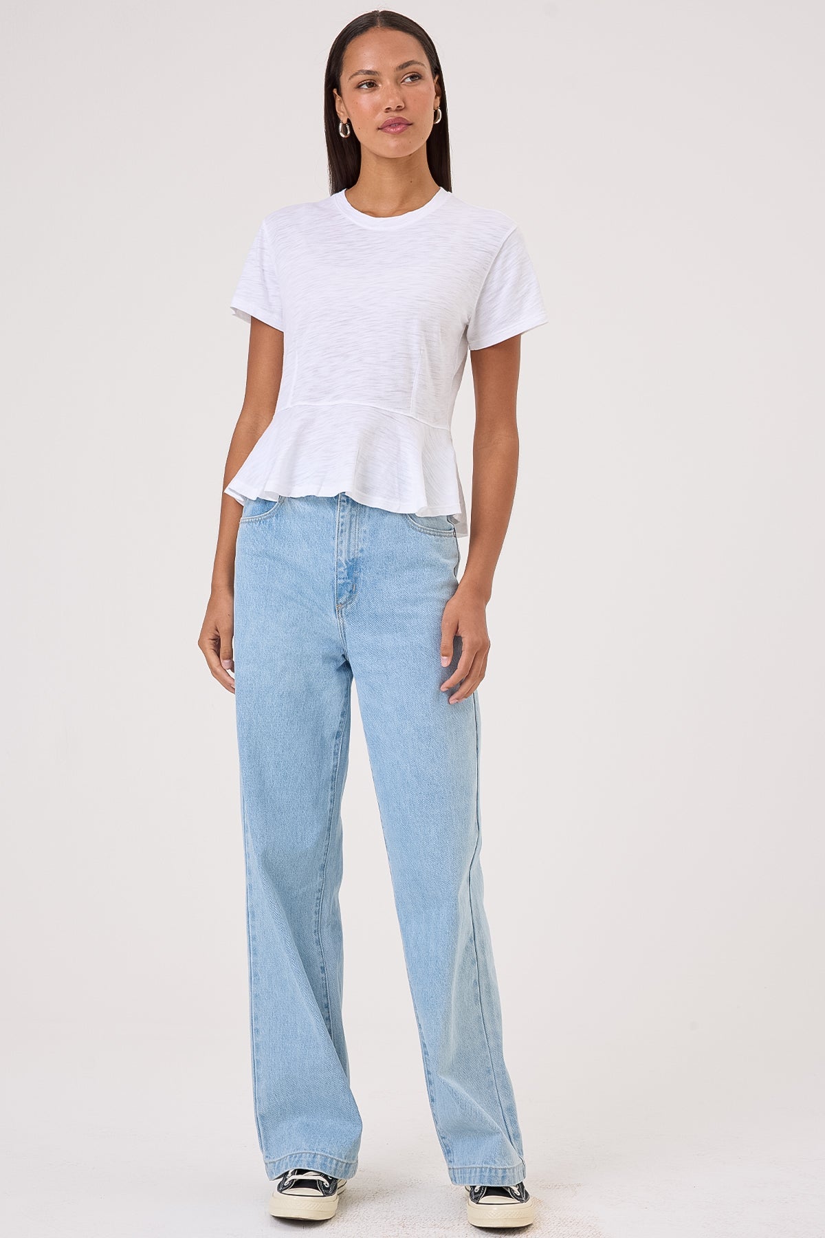 Alice Peplum Top - Goldie LeWinter #color_white