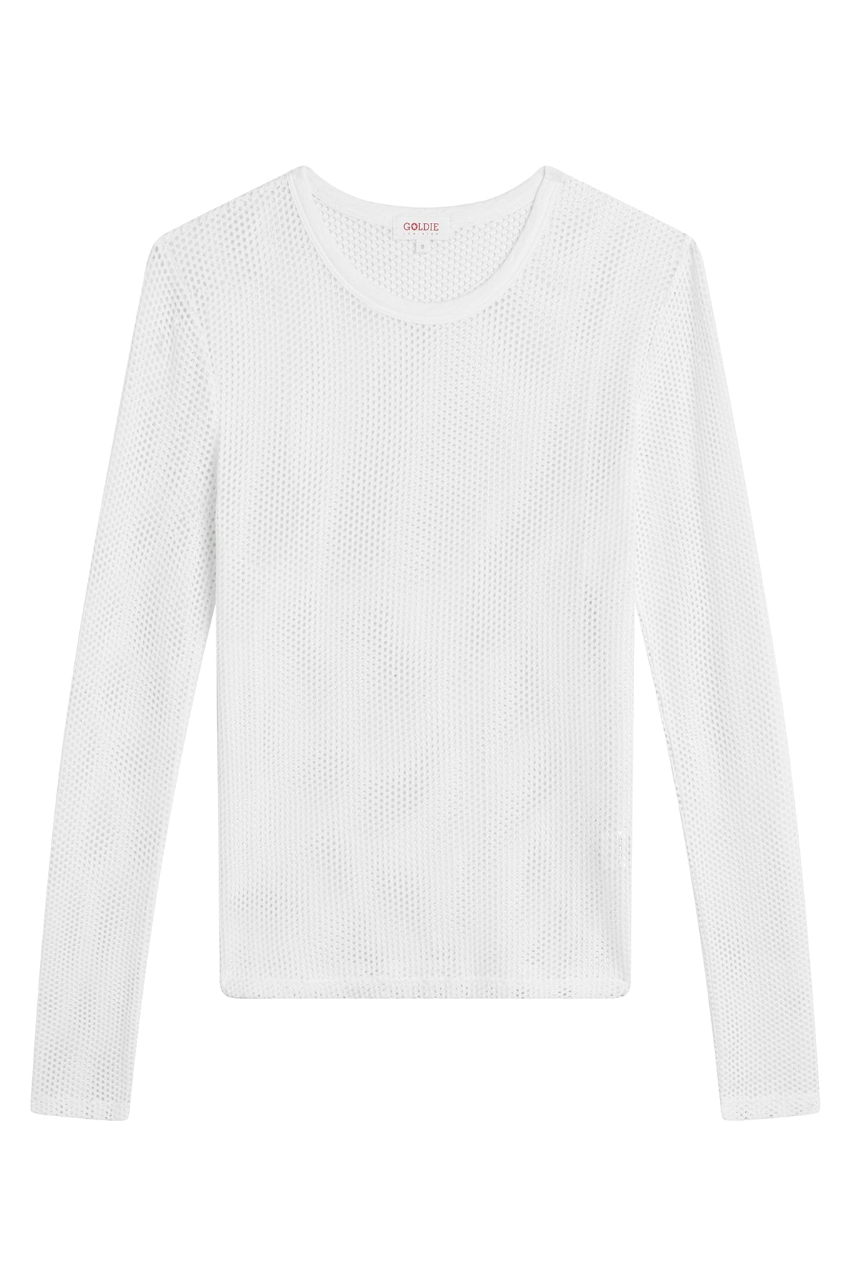 Aubrey Fishnet Top - Goldie LeWinter #color_white