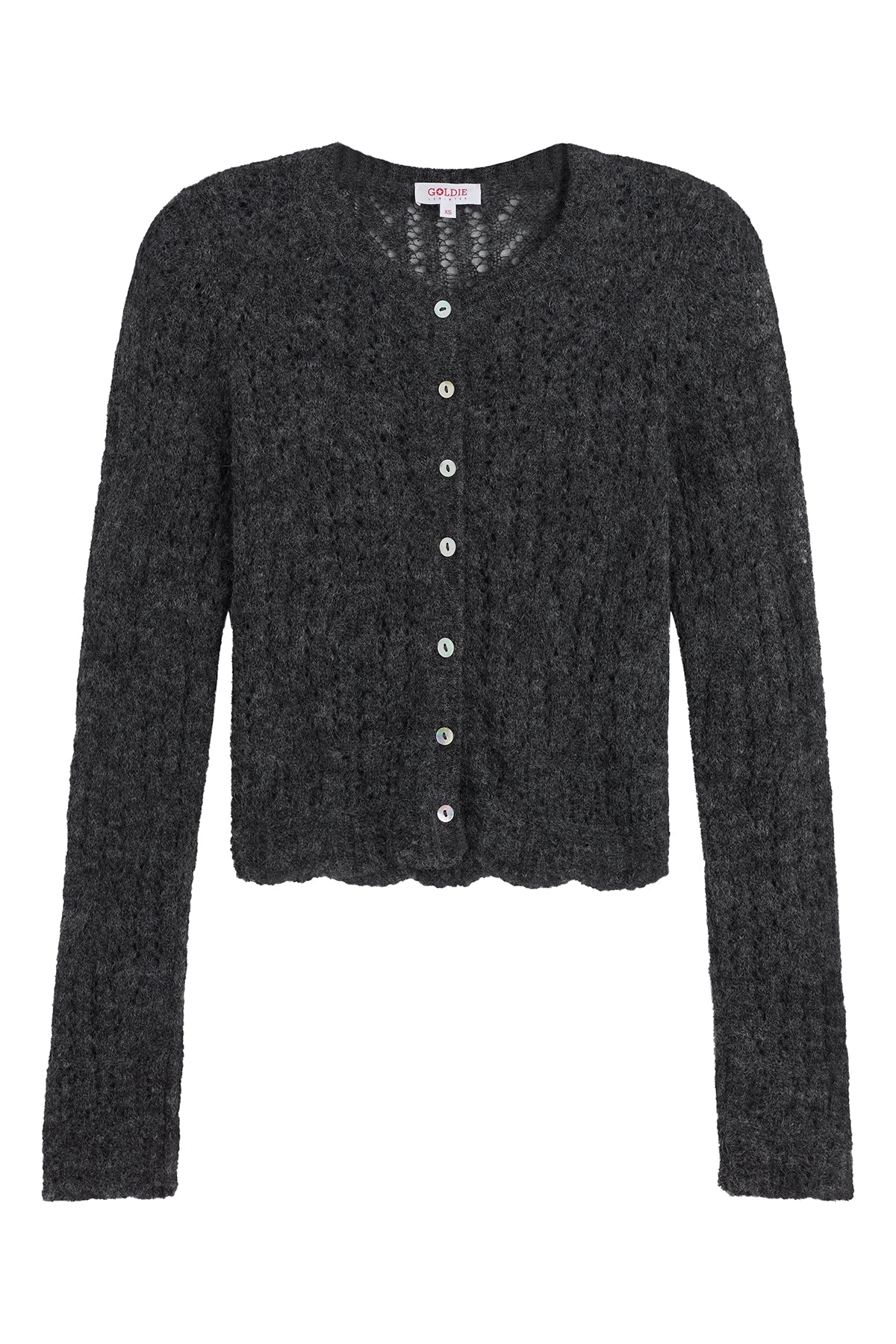 Aurora Cardigan - Goldie LeWinter #color_charcoal heather