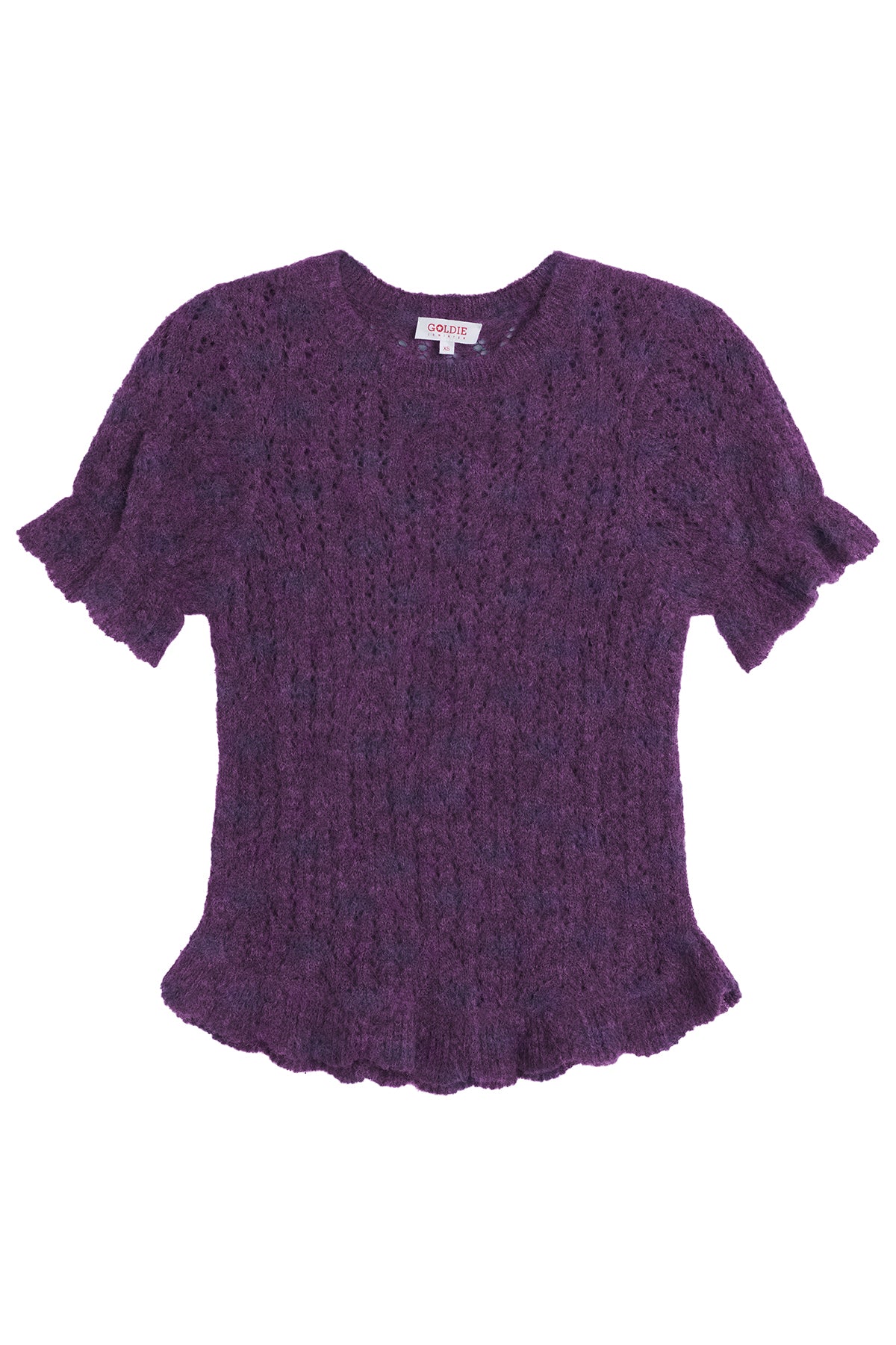 Aurora Puff Sleeve Sweater - Goldie LeWinter #color_violet multi