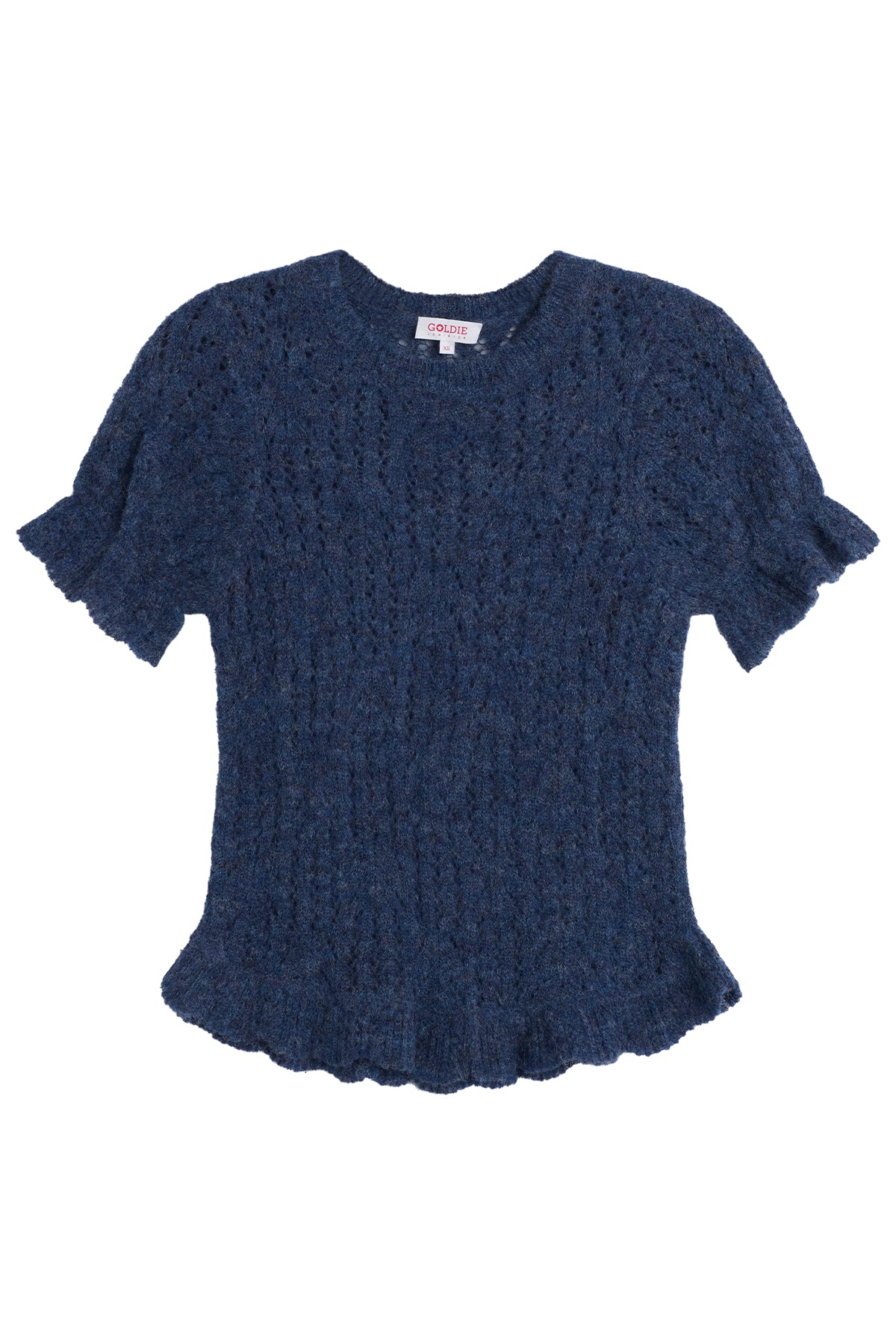 Aurora Puff Sleeve Sweater - Goldie LeWinter #color_denim multi