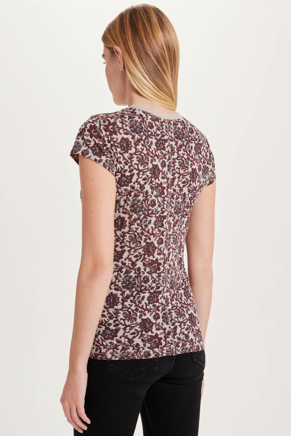 Autumn Bloom Ringer Tee - Goldie LeWinter