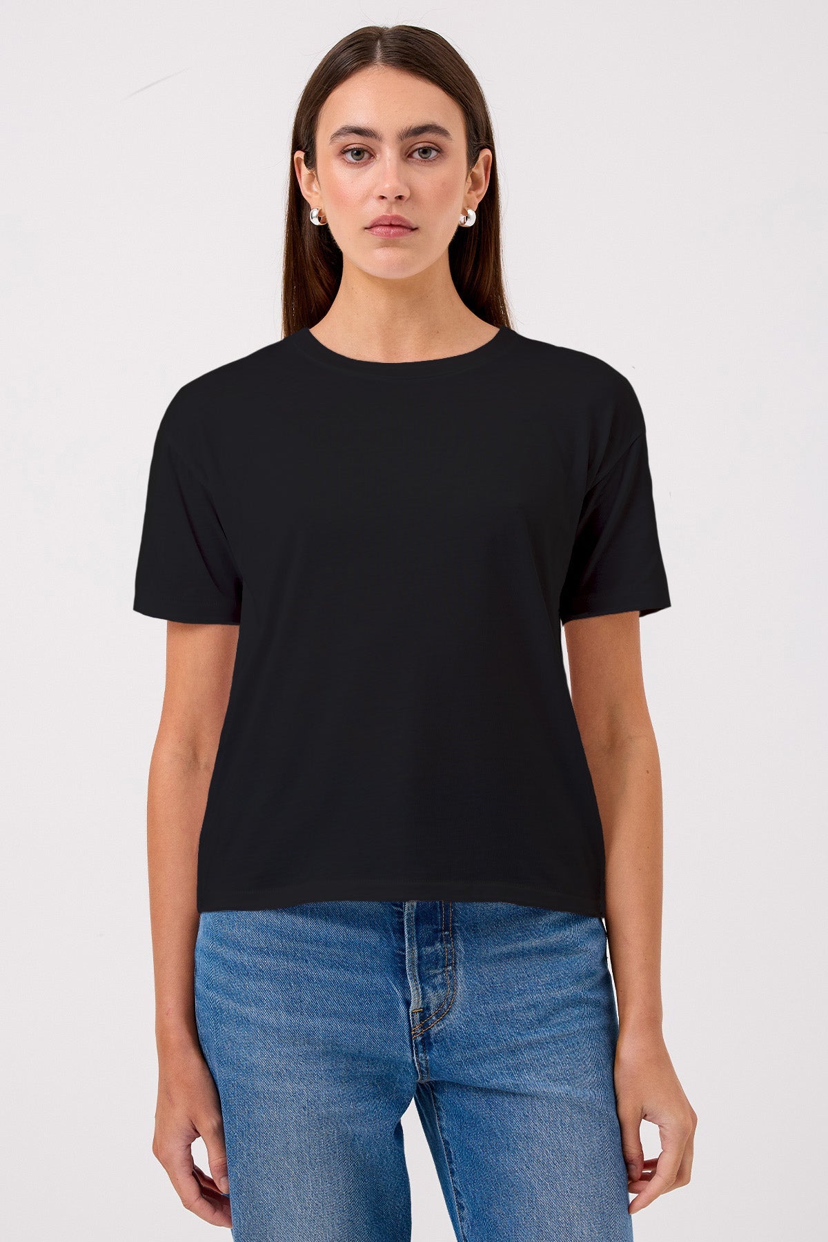 Billie Boyfriend Tee - Goldie LeWinter #color_black