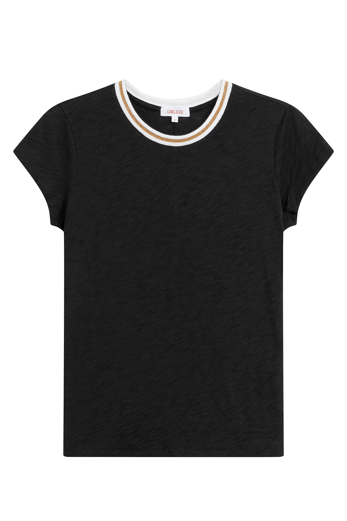Metallic Tipped Ringer Tee