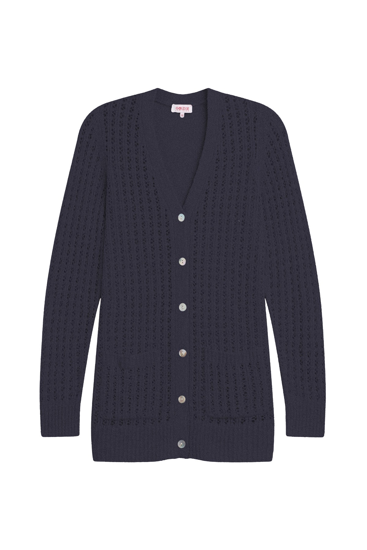 Blake Bouclé Cardigan - Goldie LeWinter #color_navy