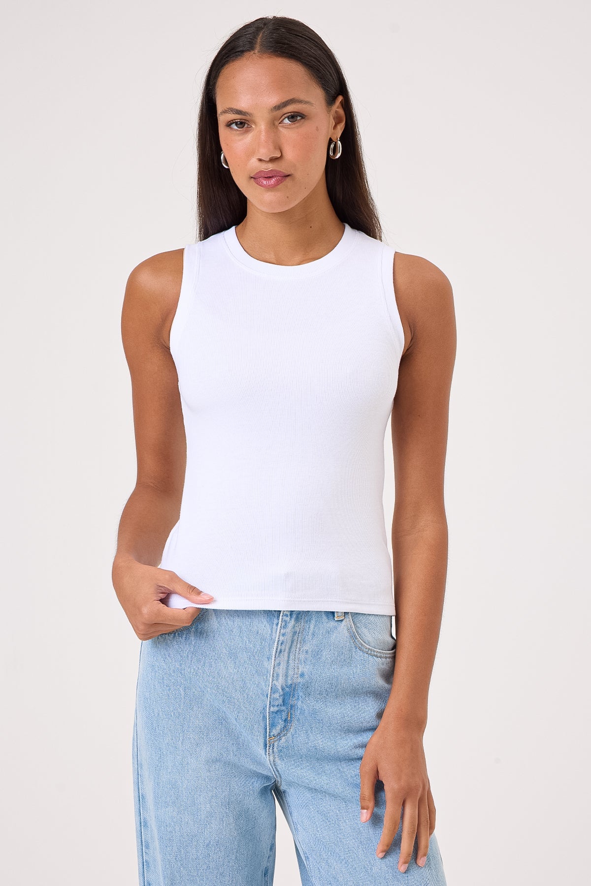 Brie Sleeveless Shell - Goldie LeWinter #color_white