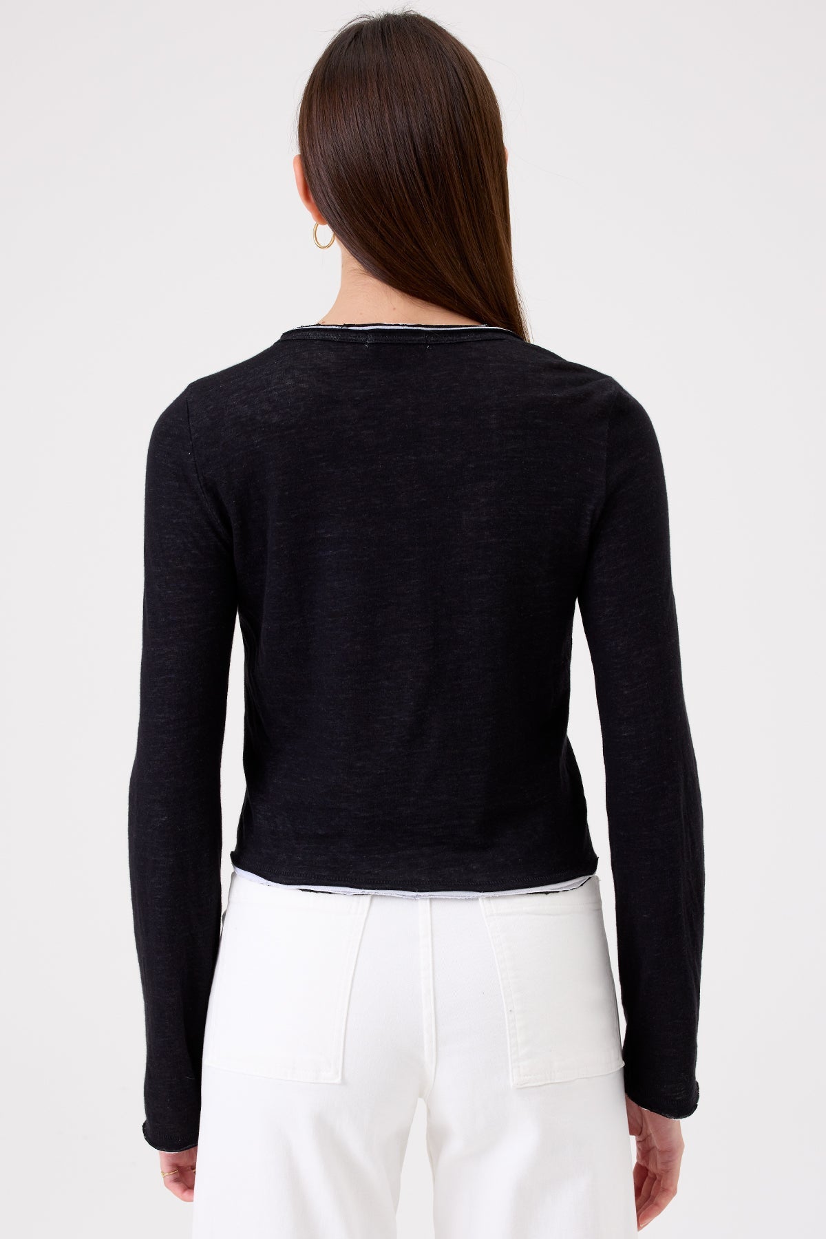 Chloe Cardigan - Goldie LeWinter #color_black / white