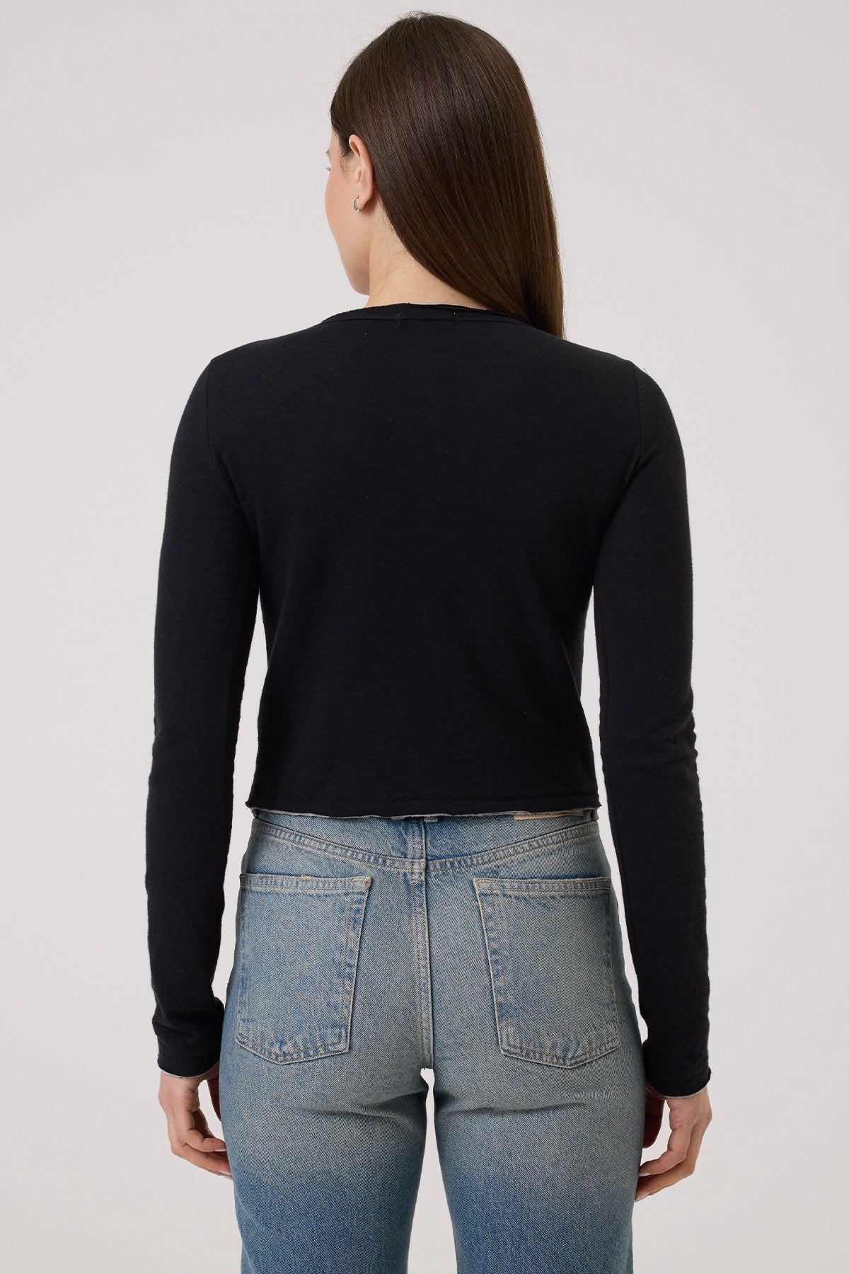 Chloe Cardigan - Goldie LeWinter #color_black / gray heather