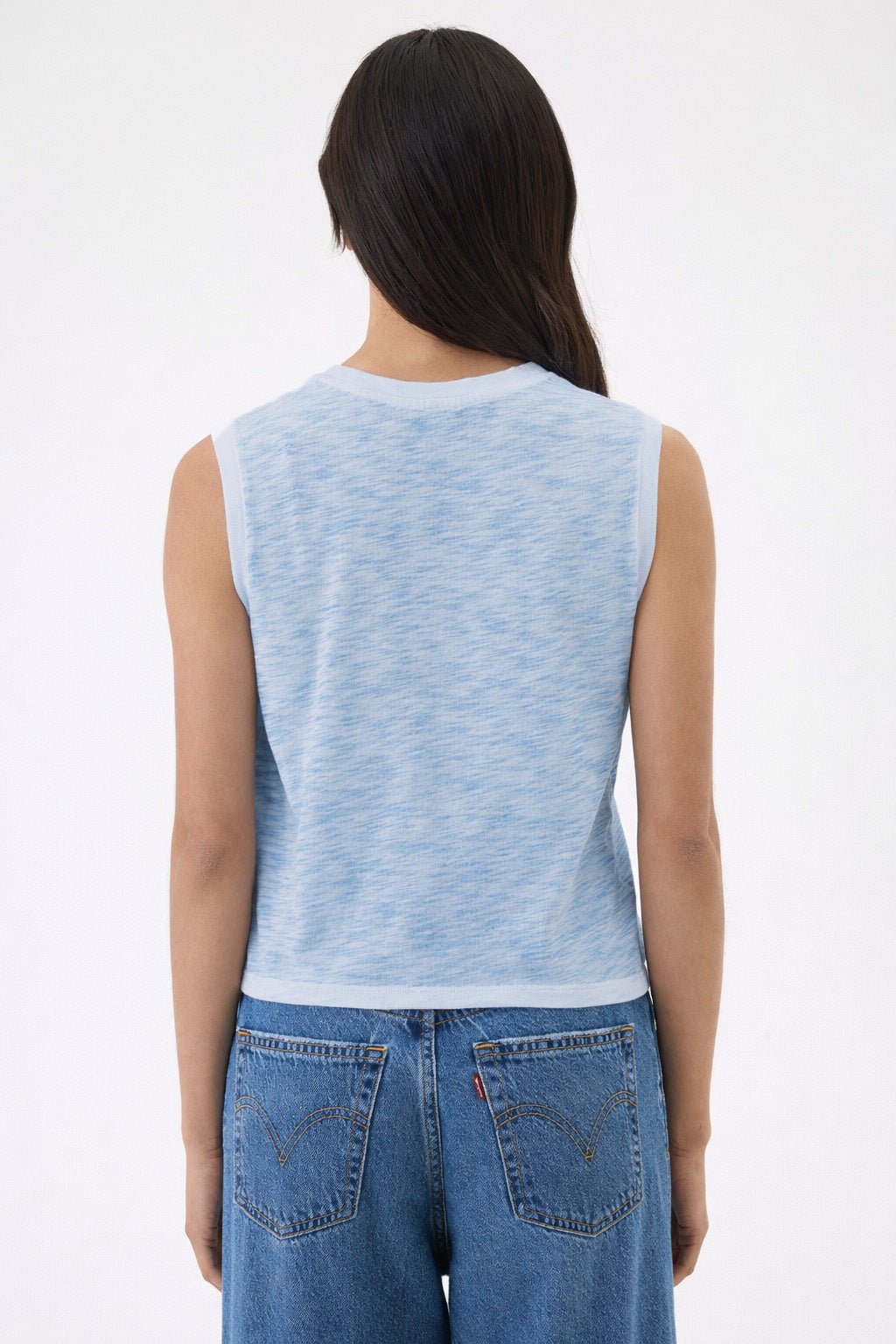 Coastal Sunwash Crop Tank - Goldie LeWinter #color_sea - limited edition