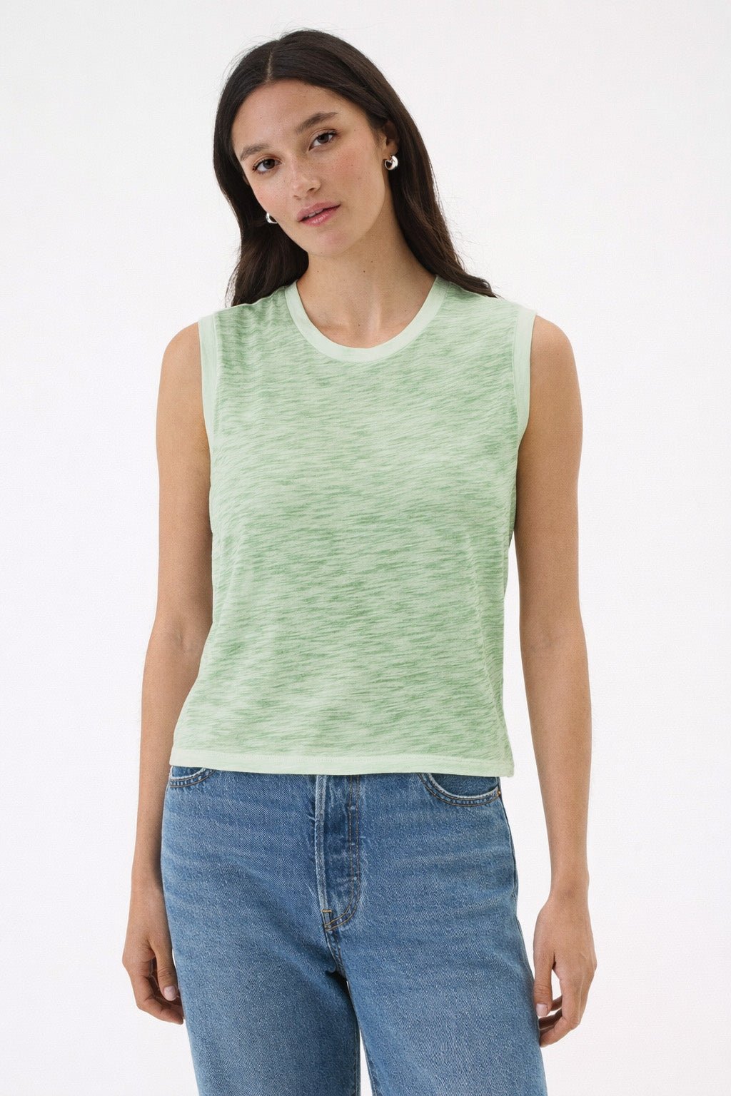 Coastal Sunwash Crop Tank - Goldie LeWinter #color_palm - limited edition
