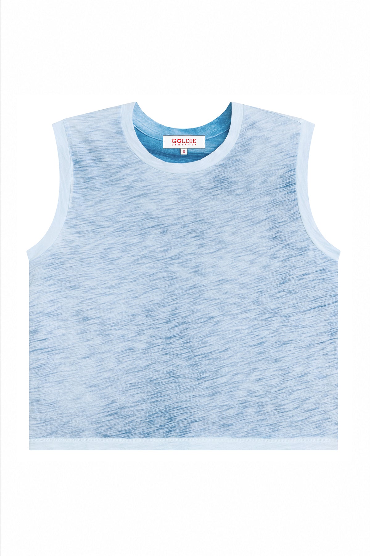 Coastal Sunwash Crop Tank - Goldie LeWinter #color_sea - limited edition