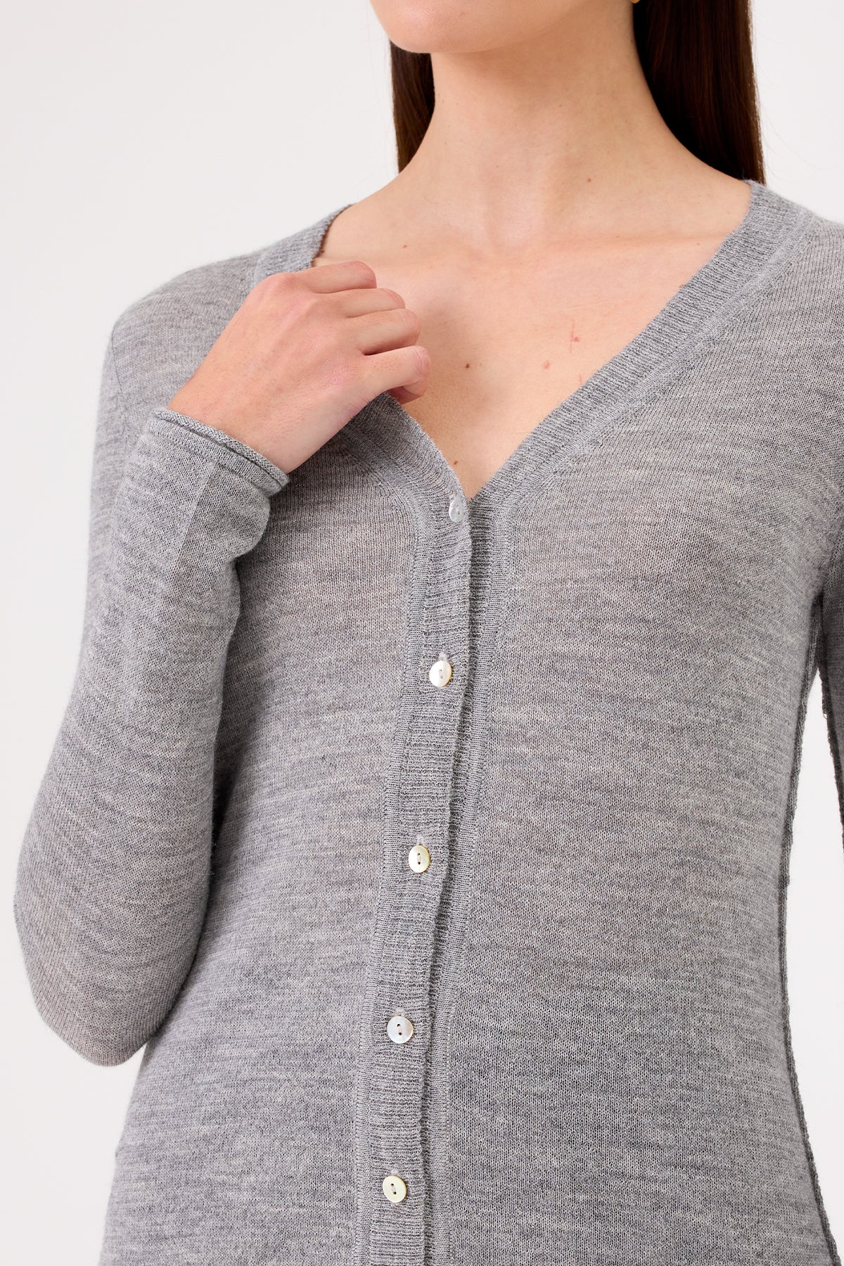 Collette Cardigan - Goldie LeWinter #color_gray heather