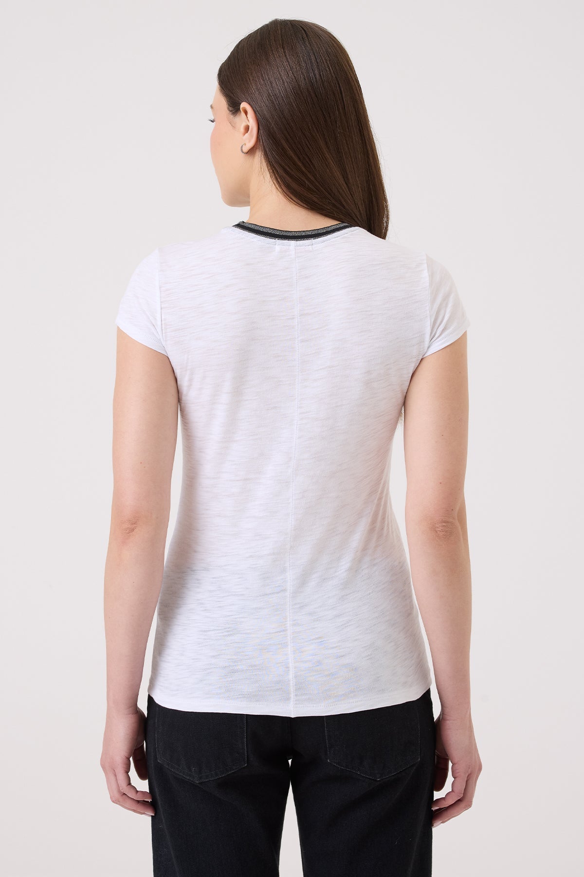Daylight Shimmer Tipped Ringer Tee