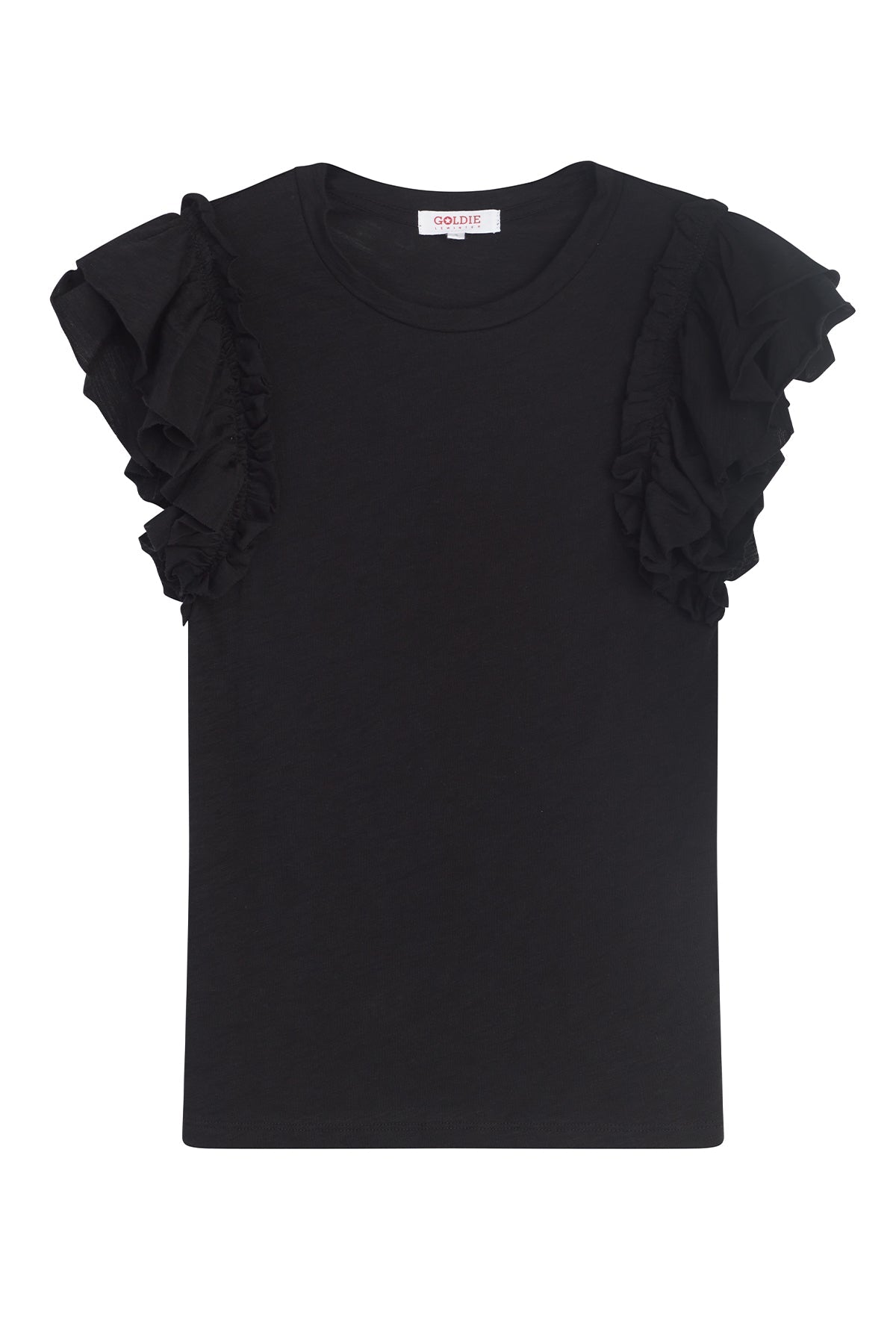 Double Ruffle Shell - Goldie LeWinter #color_black