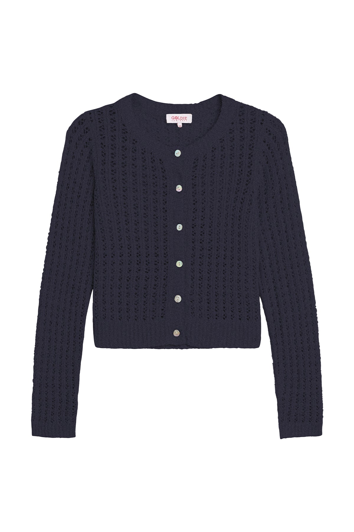 Elise Bouclé Cardigan - Goldie LeWinter #color_navy
