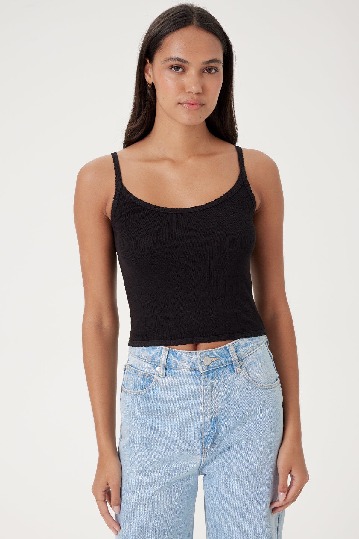 Ellie Cropped Cami - Goldie LeWinter #color_black