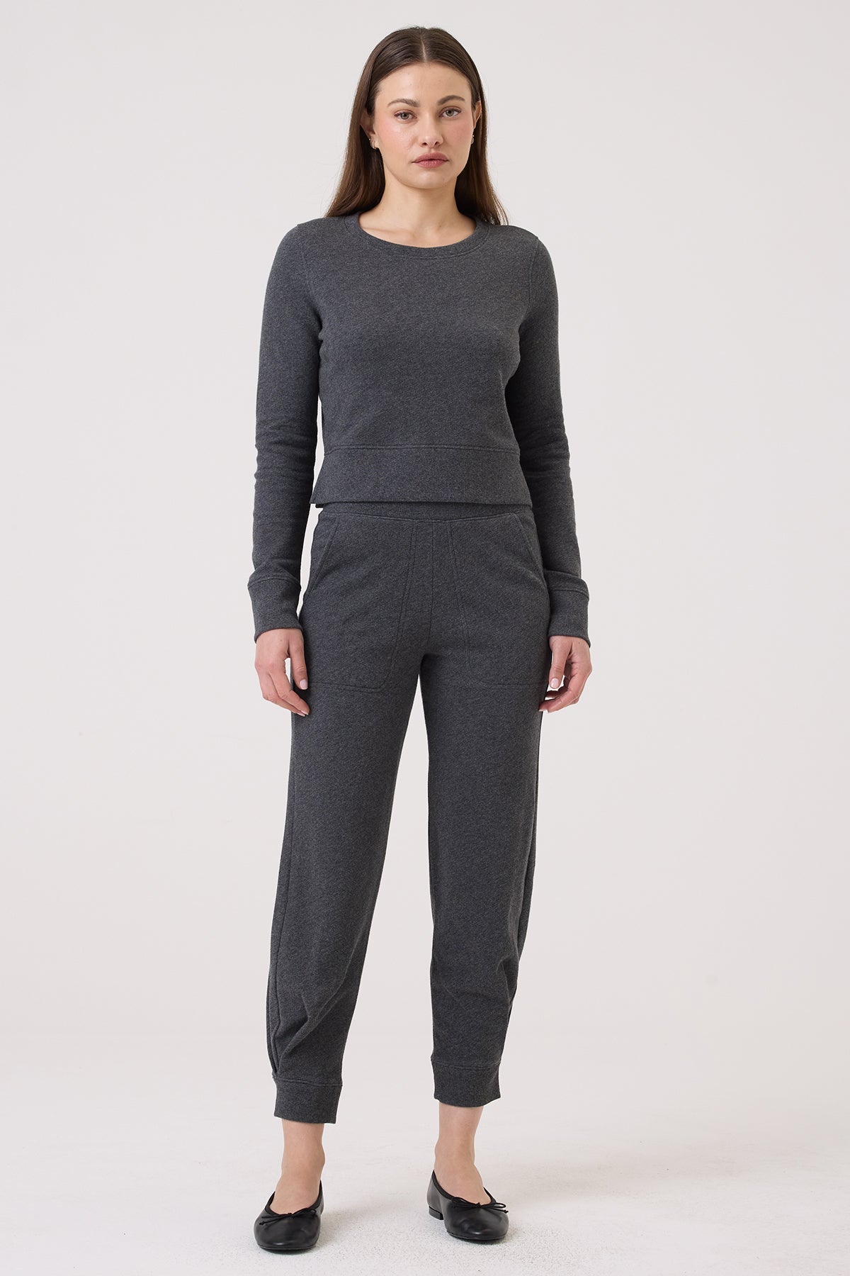 Endless Weekend Jogger - Goldie LeWinter #color_charcoal heather