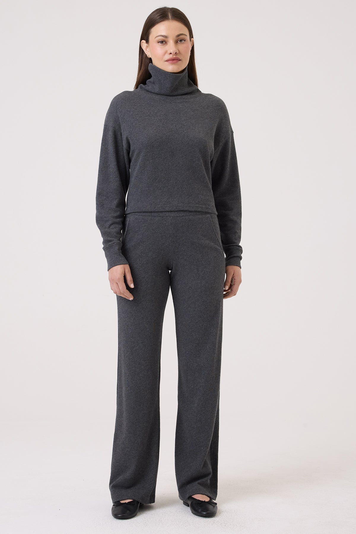 Endless Weekend Pullover - Goldie LeWinter #color_charcoal heather