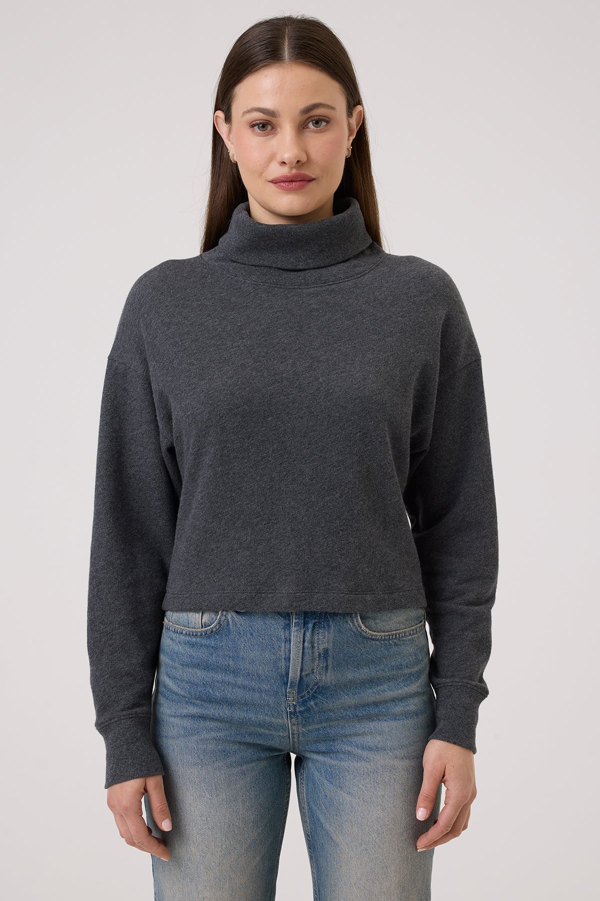Endless Weekend Pullover - Goldie LeWinter #color_charcoal heather