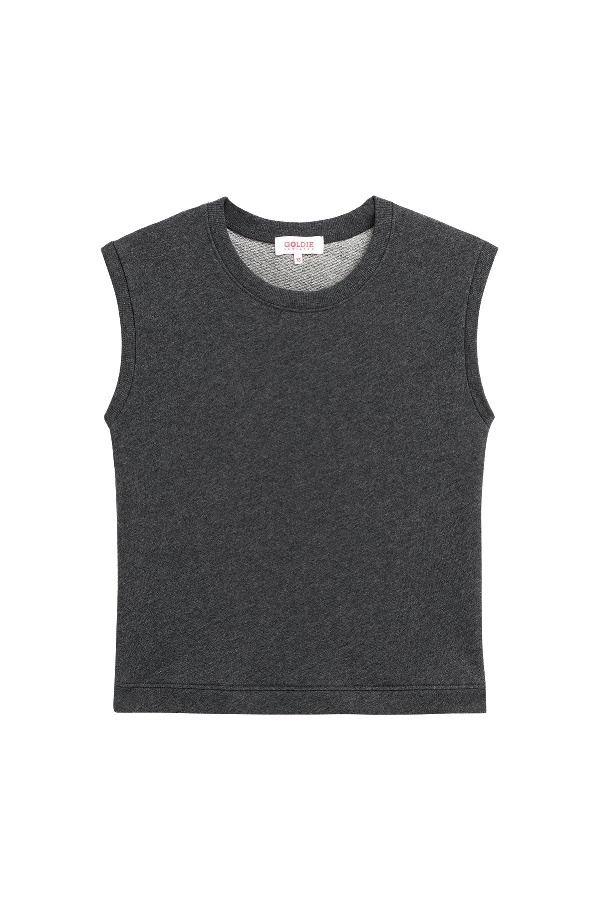 Endless Weekend Sleeveless Sweatshirt - Goldie LeWinter #color_charcoal heather