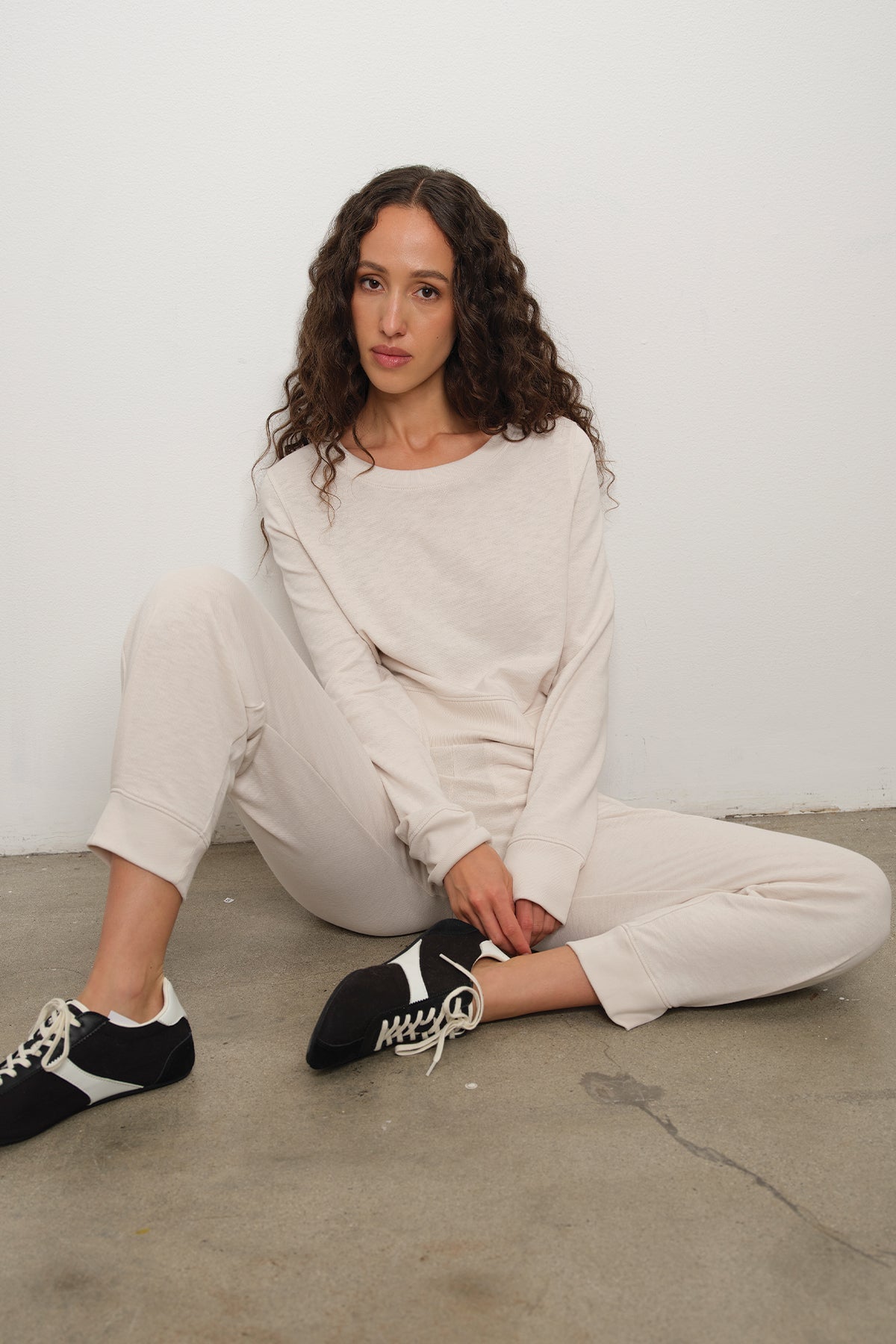 Endless Weekend Sweatshirt - Goldie LeWinter #color_white sand