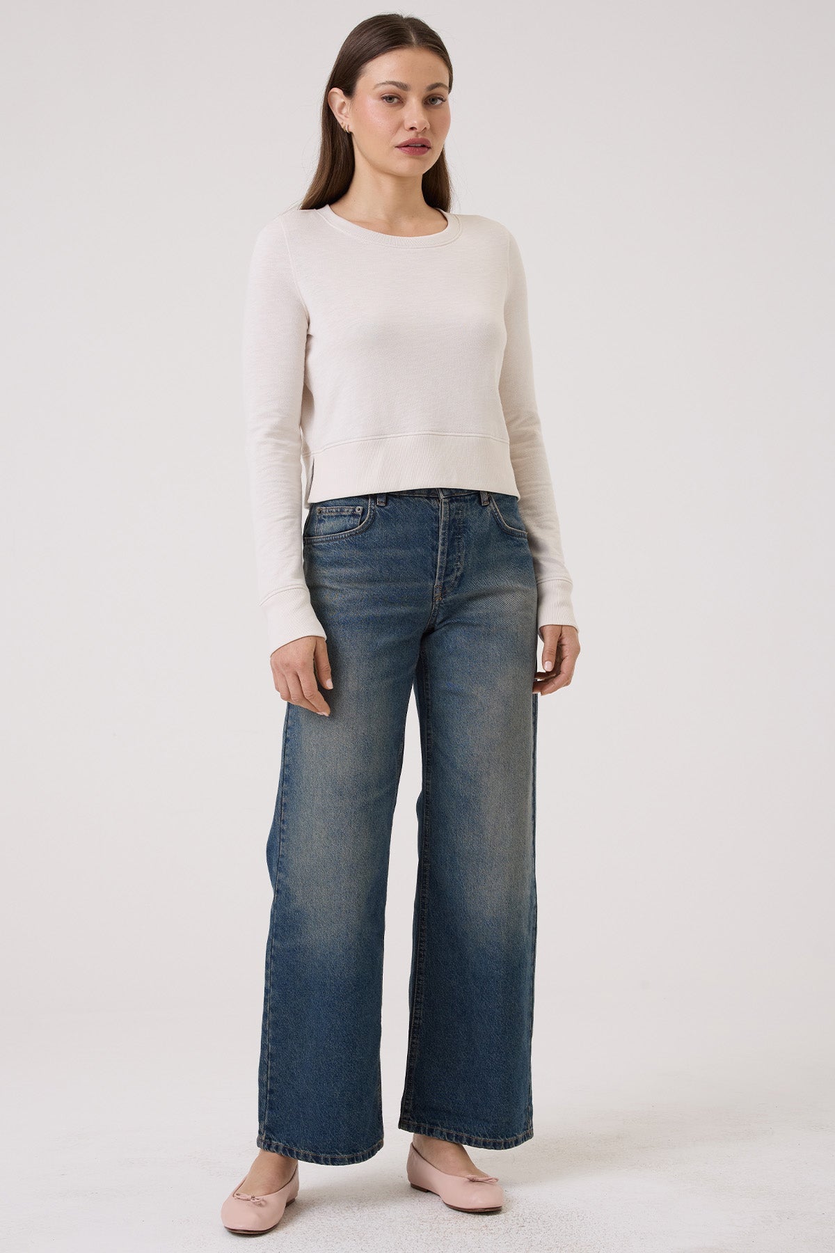 Endless Weekend Sweatshirt - Goldie LeWinter #color_white sand