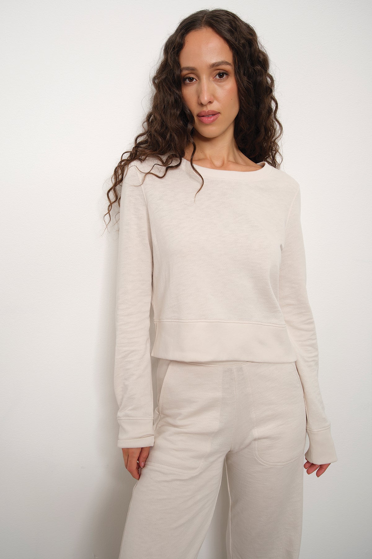 Endless Weekend Sweatshirt - Goldie LeWinter #color_white sand
