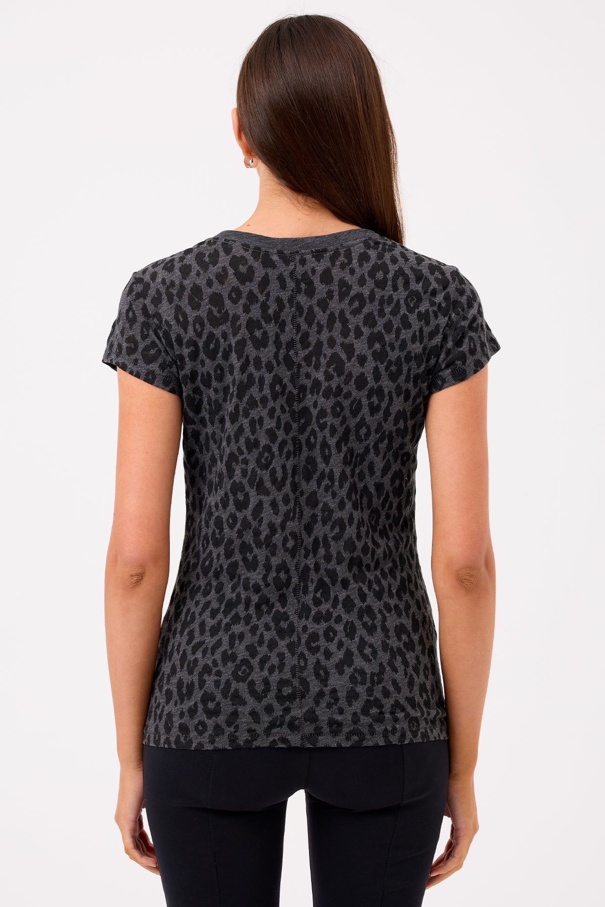 Fauve Ringer Tee - Goldie LeWinter #color_charcoal heather