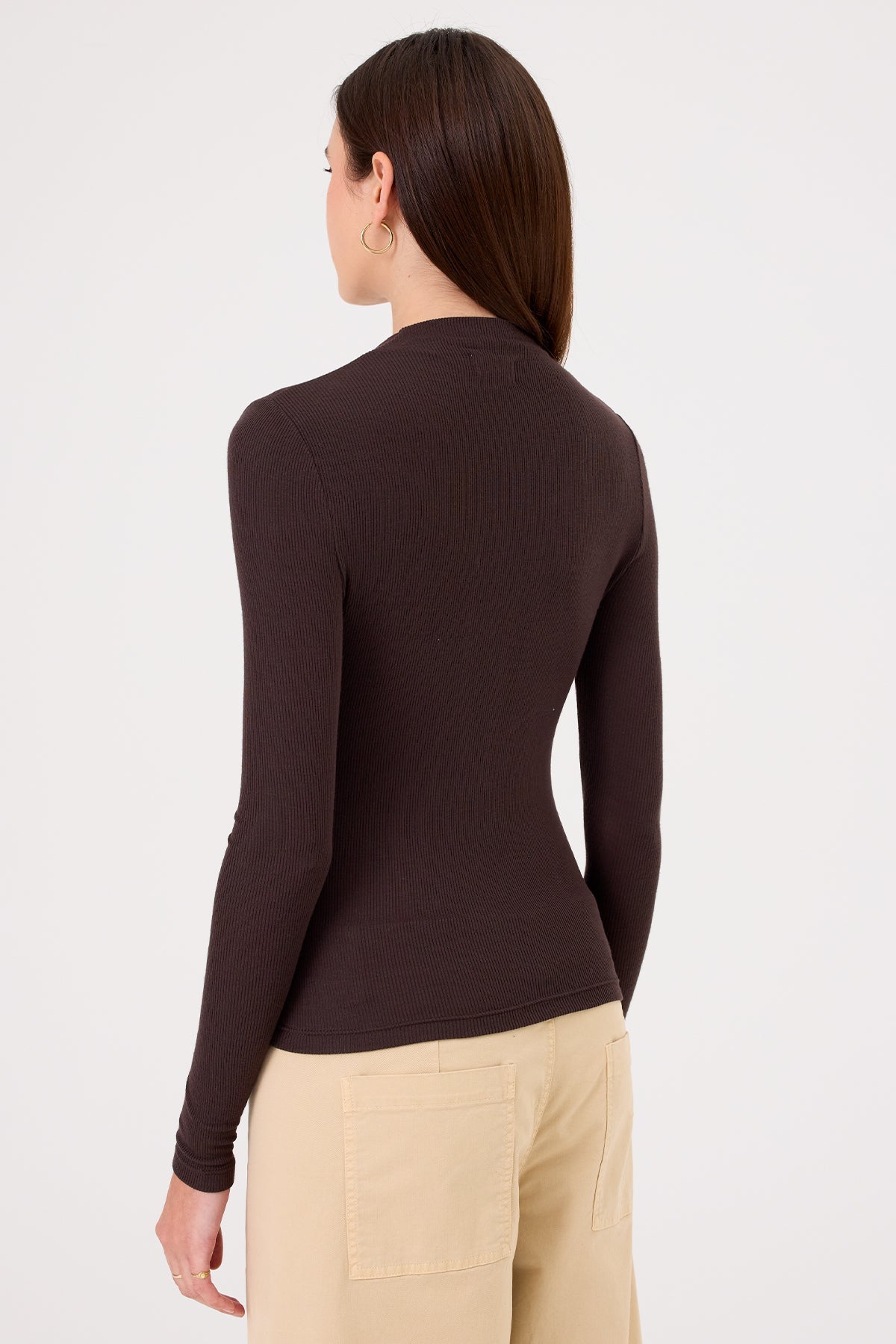 Fortuna Ruched Top - Goldie LeWinter #color_coffee - limited edition