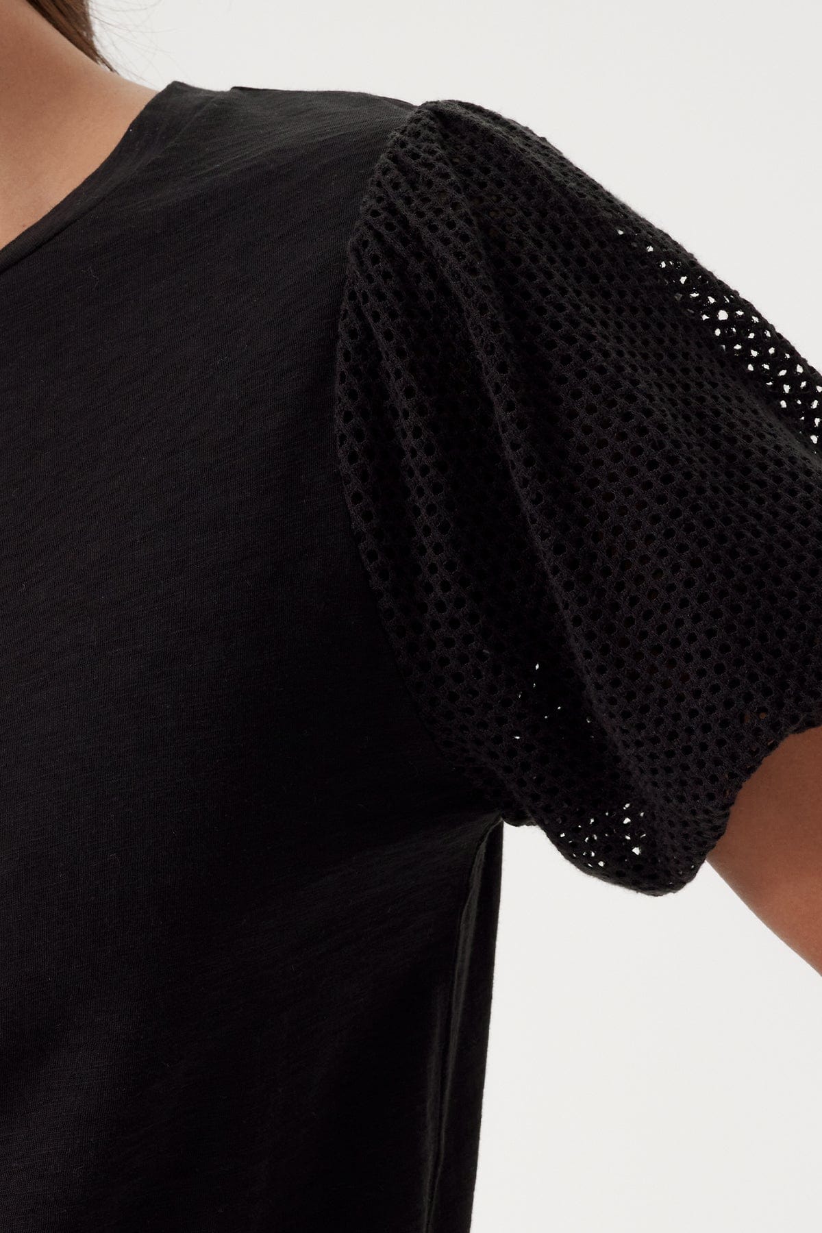Isabel Princess Sleeve Tee - Goldie LeWinter #color_black