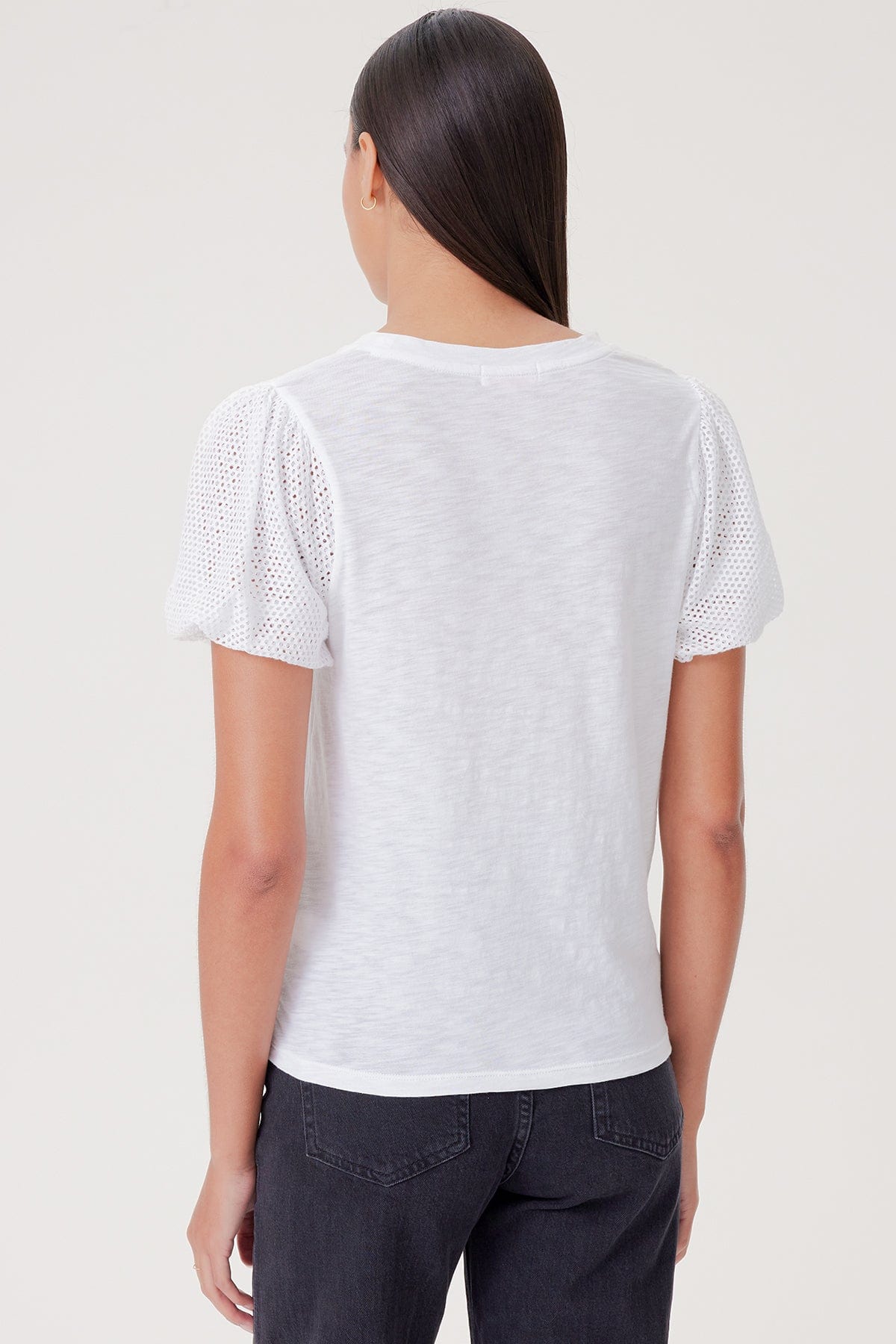 Isabel Princess Sleeve Tee - Goldie LeWinter #color_white