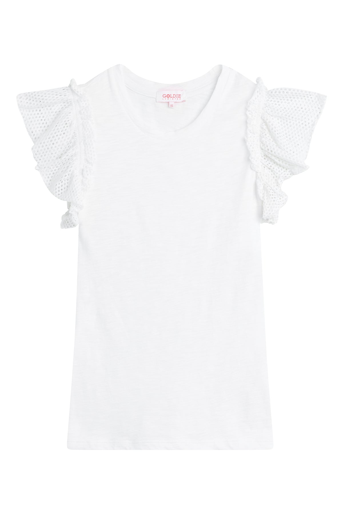 Isabel Ruffle Shell - Goldie LeWinter #color_white