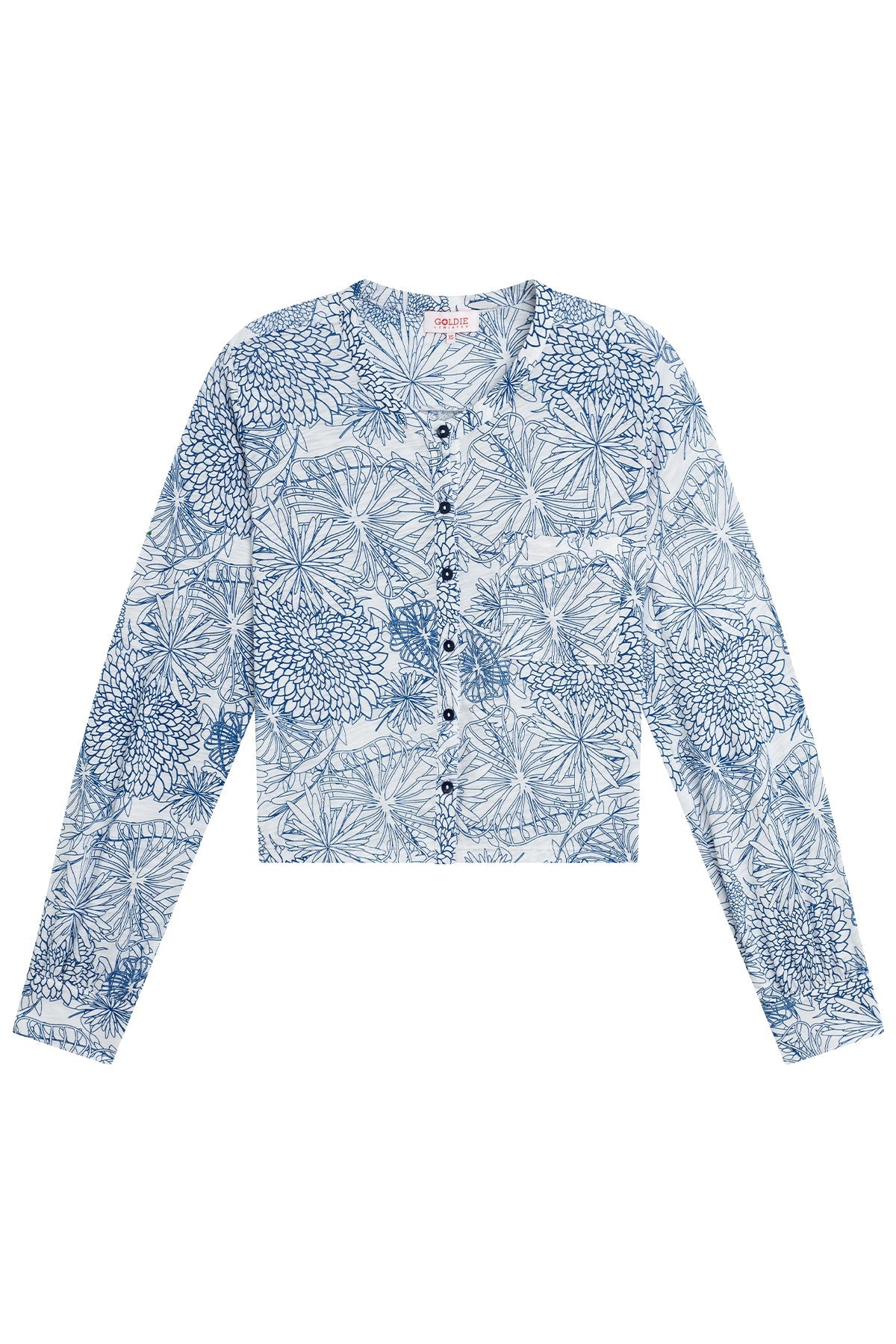 Julia Botanical Crop Shirt