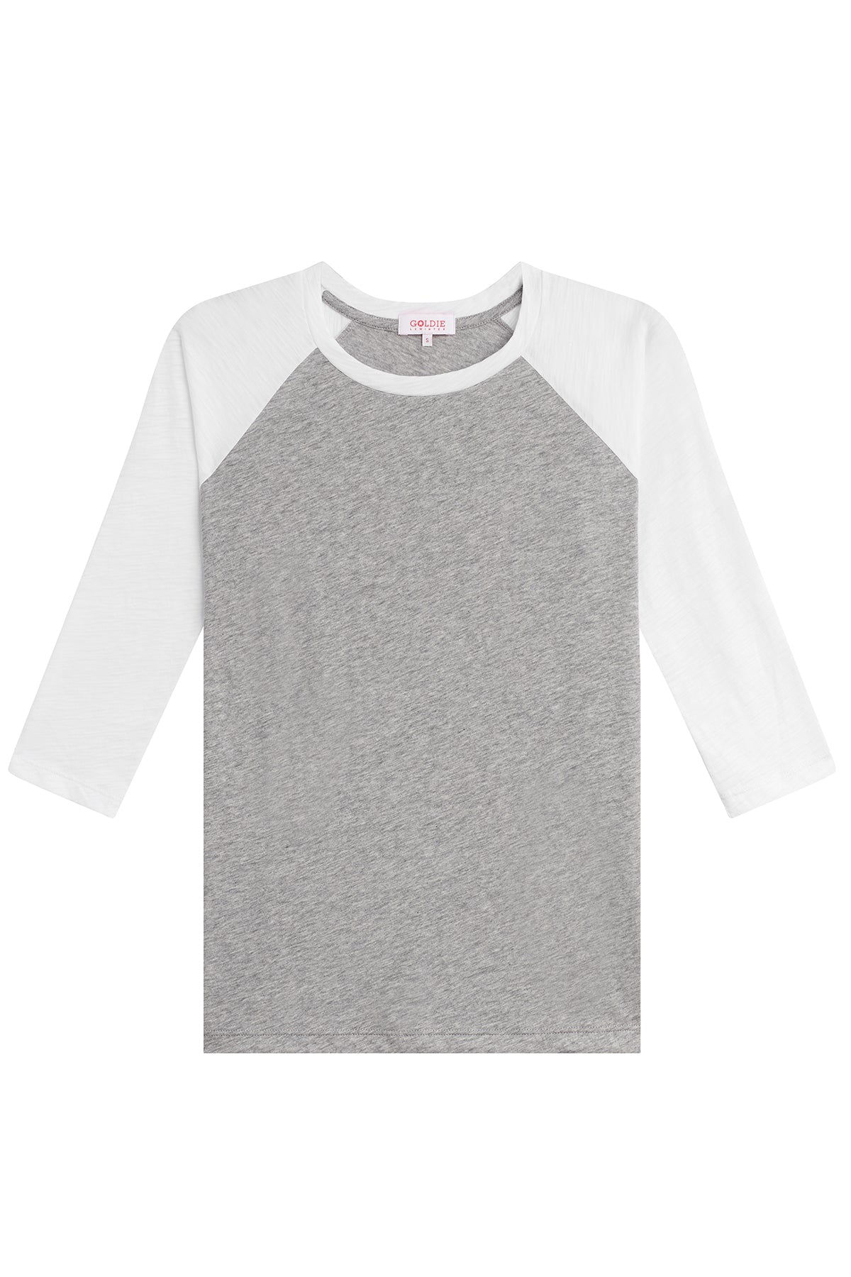 Lexi Baseball Tee - Goldie LeWinter #color_white / gray heather