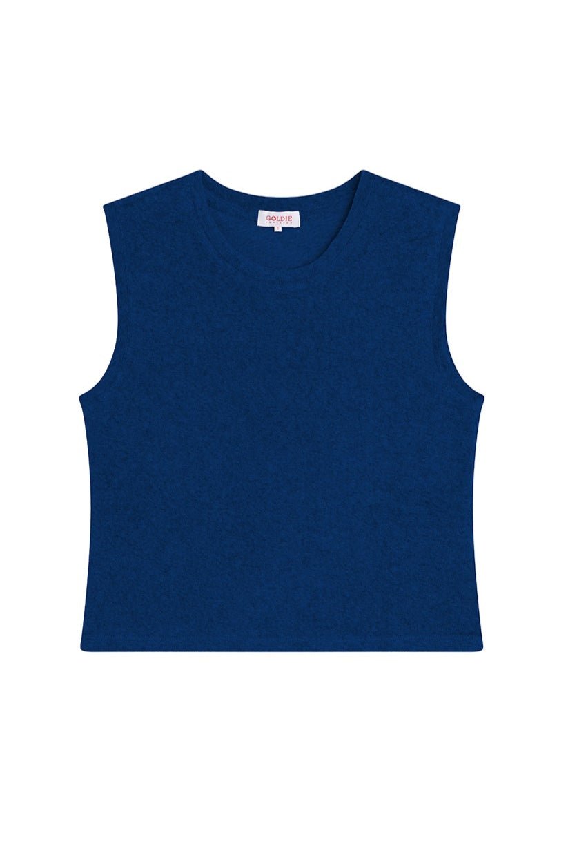 Life of Luxury Crop Tank - Goldie LeWinter #color_estate blue - limited edition