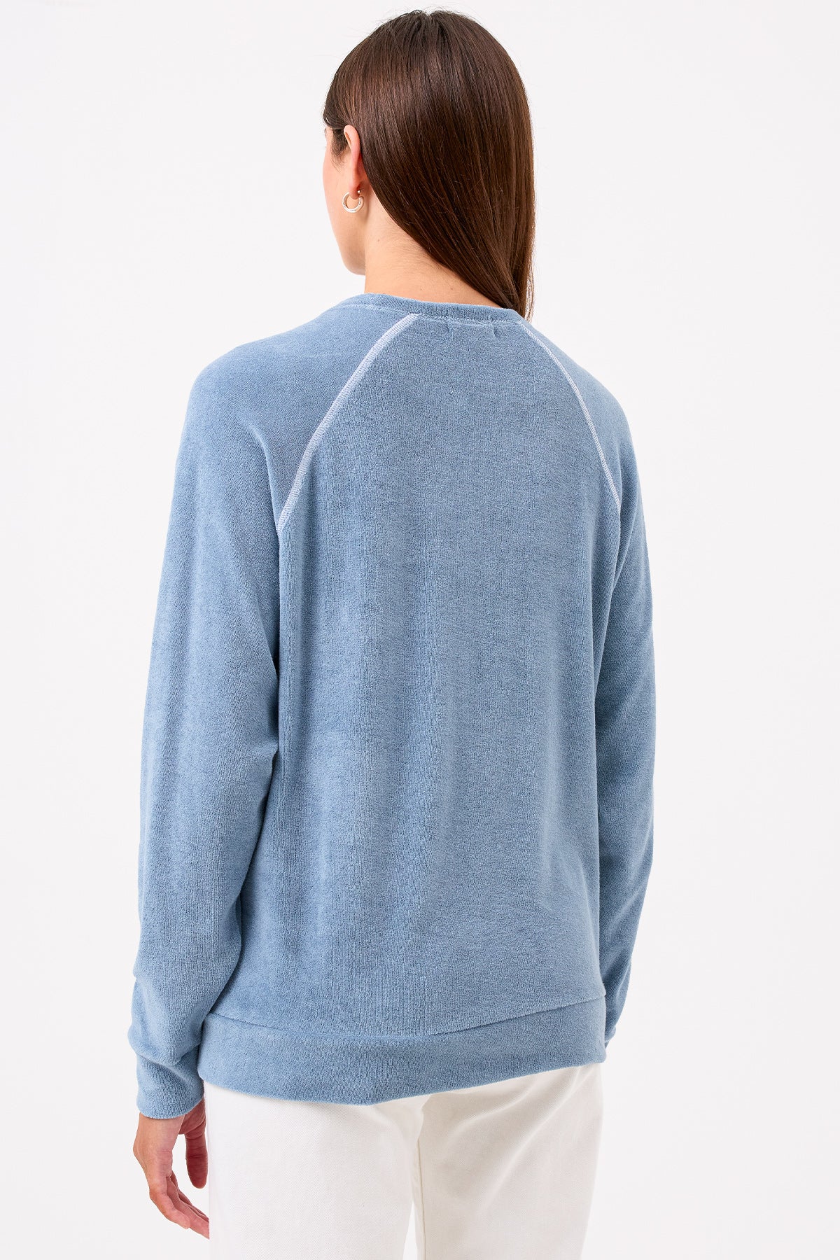 Life of Luxury Raglan Sweatshirt - Goldie LeWinter #color_faded denim - limited edition