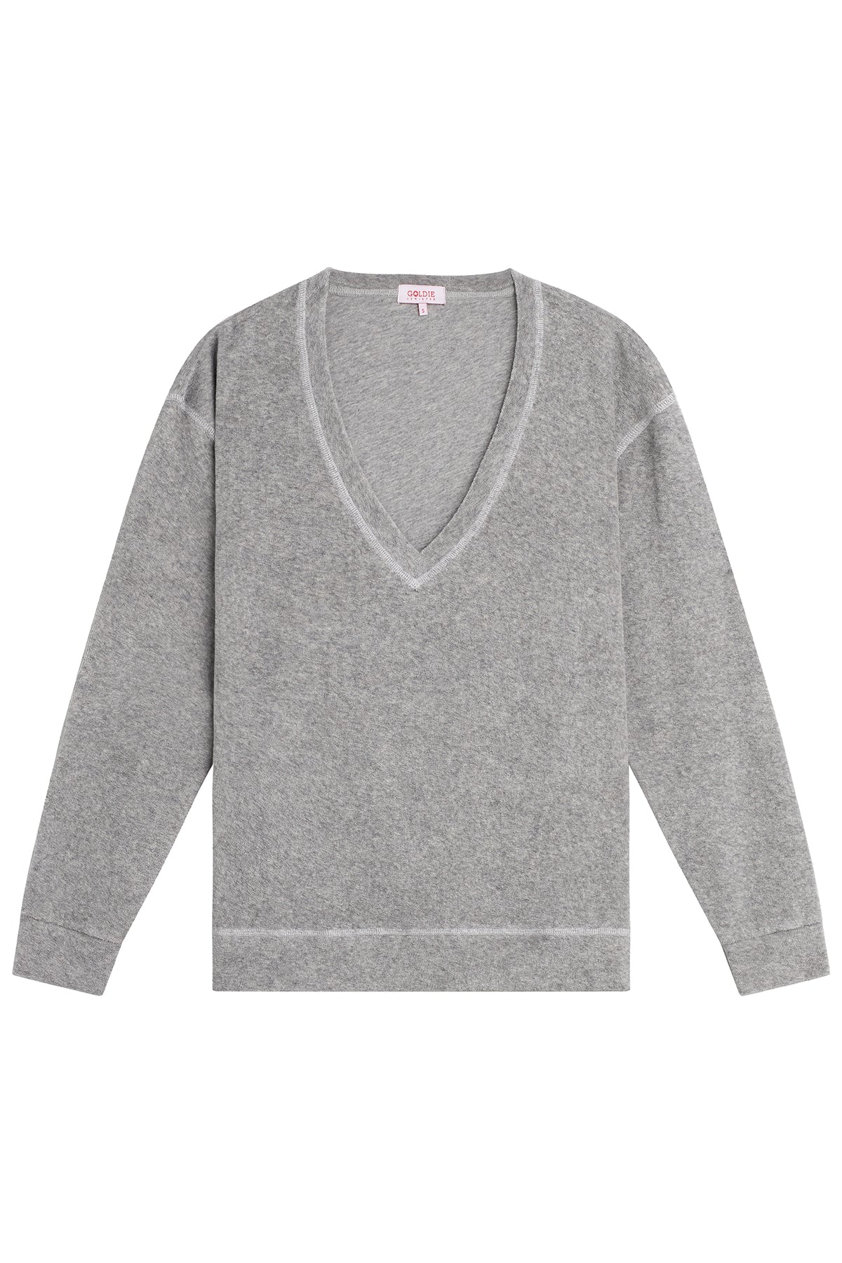 Life of Luxury V Neck Sweatshirt - Goldie LeWinter #color_gray heather