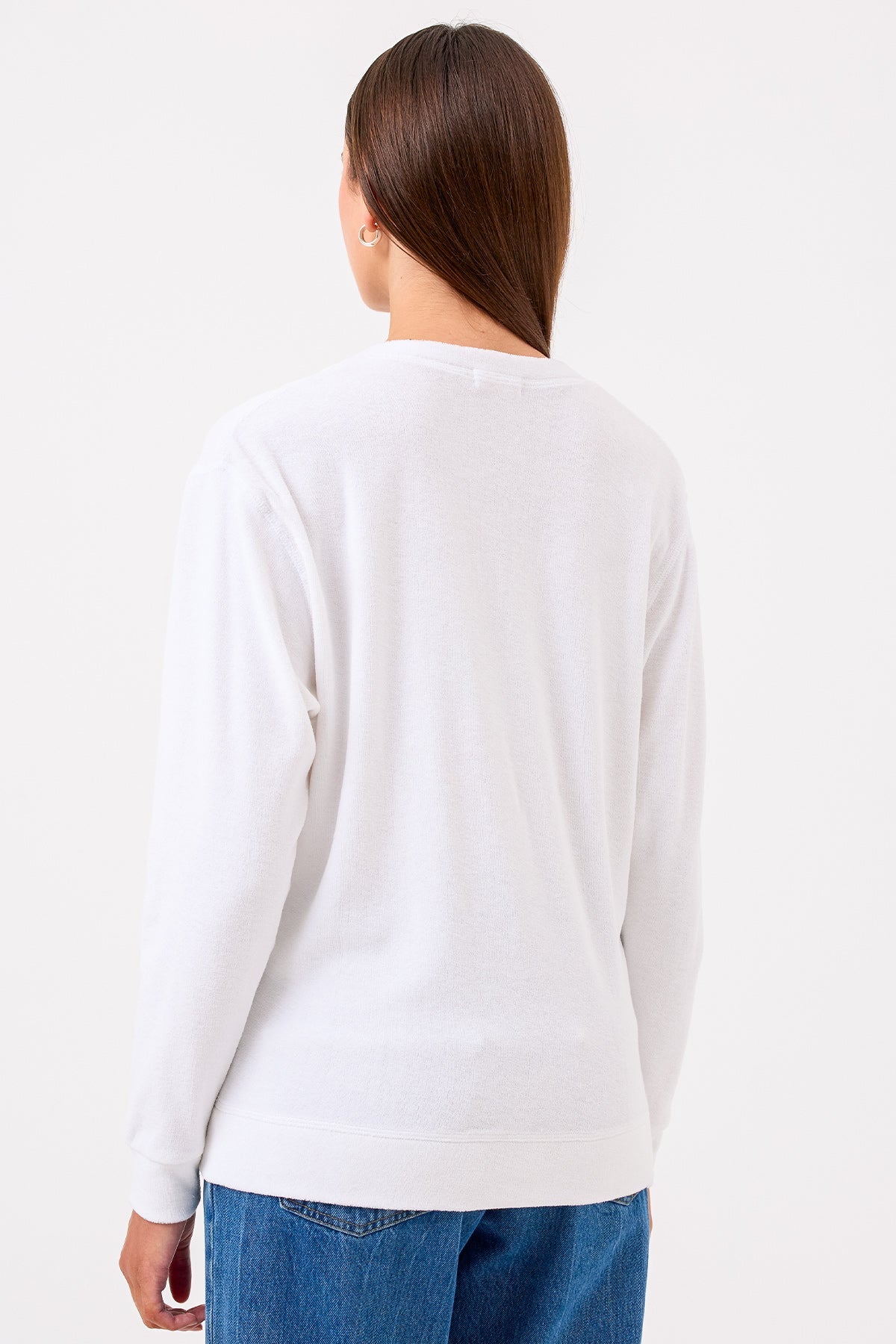 Life of Luxury V Neck Sweatshirt - Goldie LeWinter #color_white