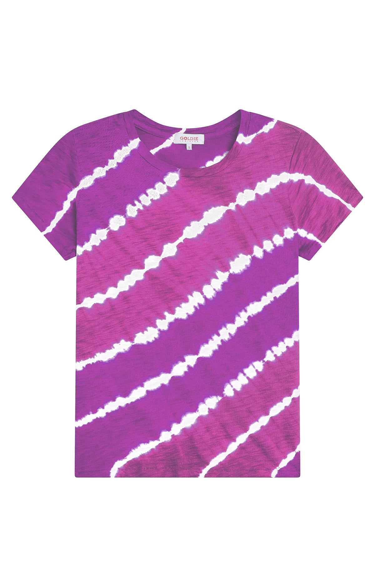 Lightning Tie Dye Boy Tee - Goldie LeWinter #color_orchid / grape