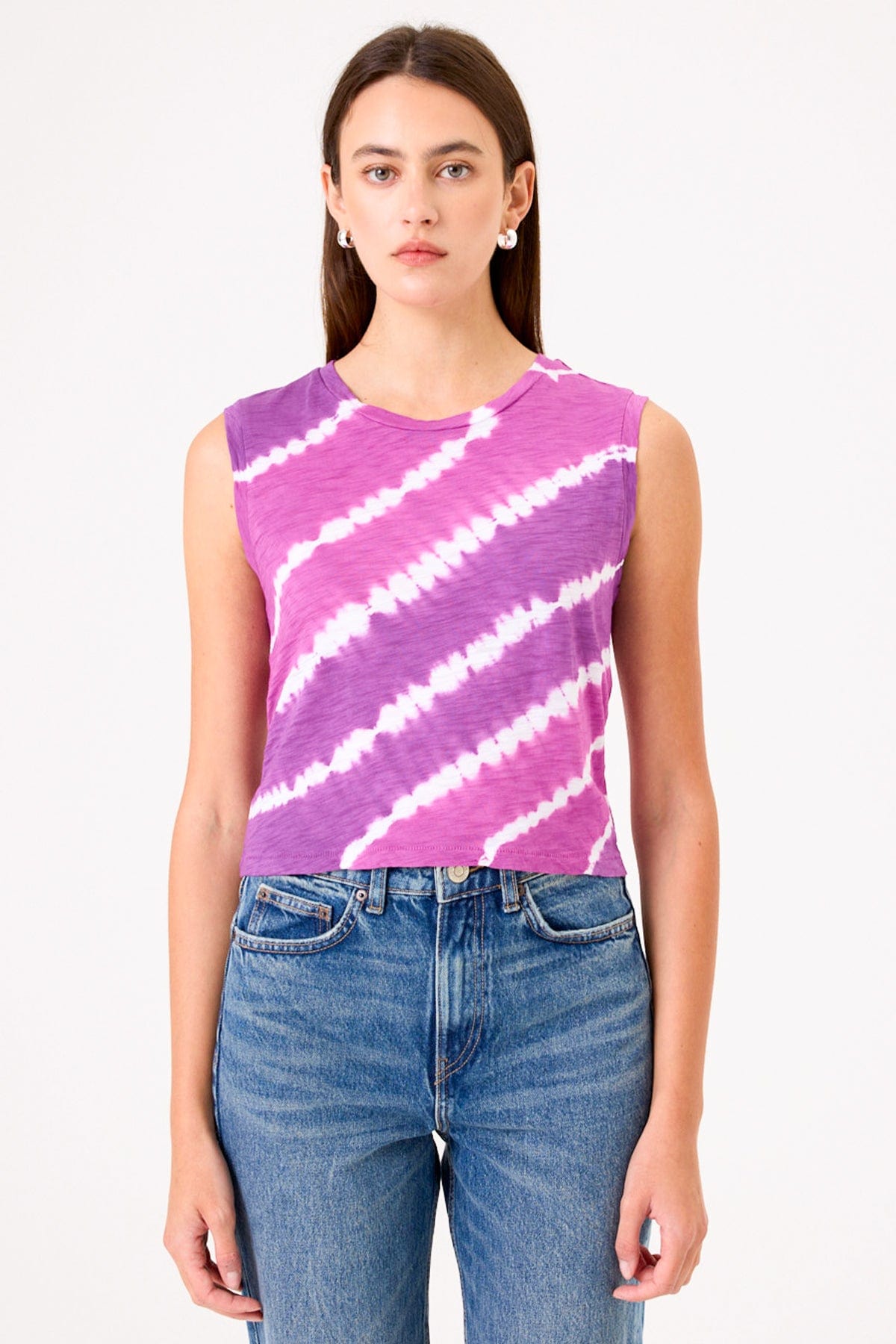 Lightning Tie Dye Crop Tank - Goldie LeWinter