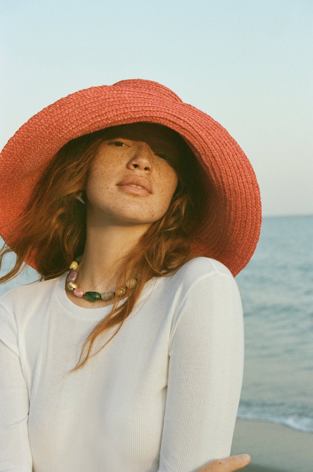 Long Sleeve Variegated Rib Tee - Goldie LeWinter #color_white
